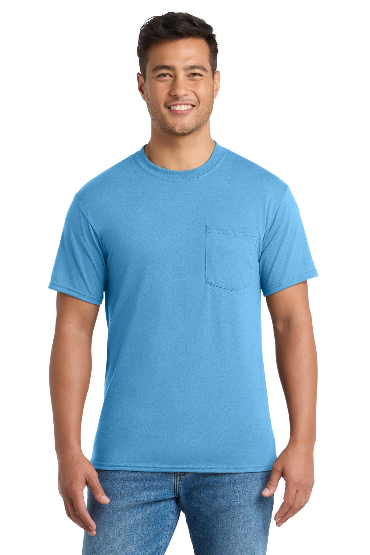 Port & Co™ Core Blend Pocket Tee. PC55P