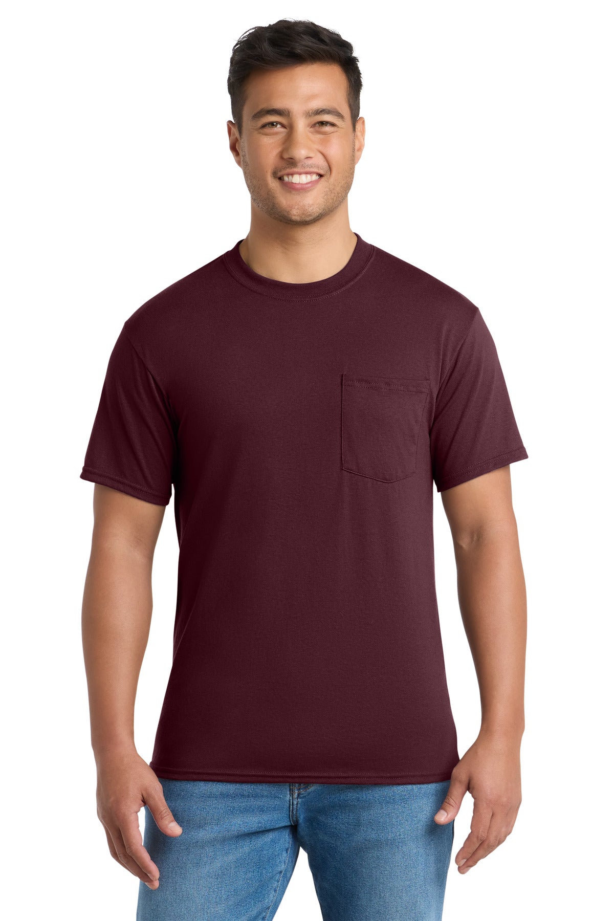Port & Co™ Core Blend Pocket Tee. PC55P