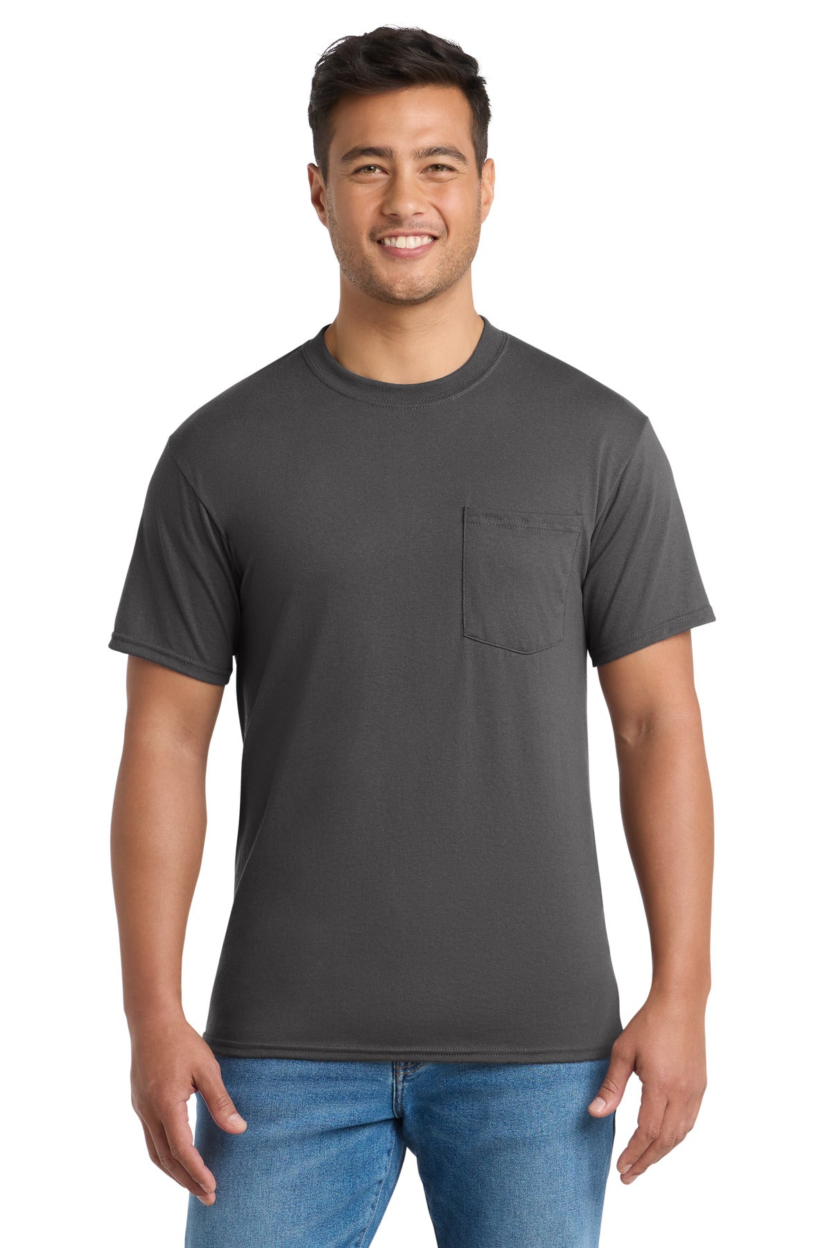 Port & Co™ Core Blend Pocket Tee. PC55P