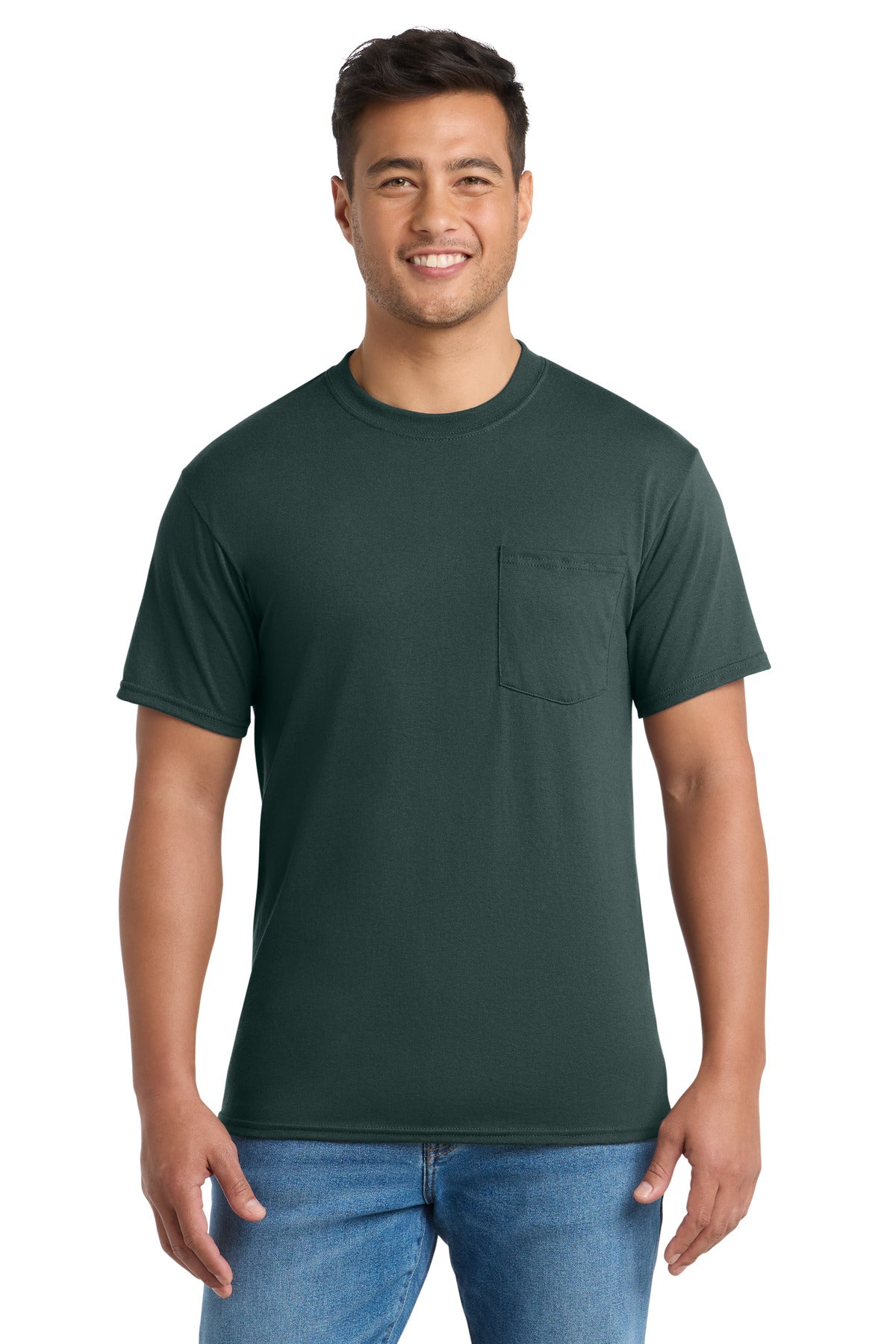 Port & Co™ Core Blend Pocket Tee. PC55P