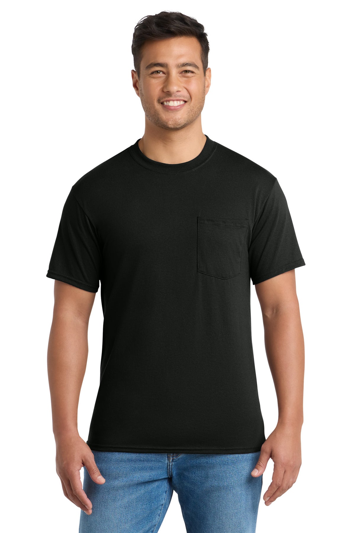 Port & Co™ Core Blend Pocket Tee. PC55P