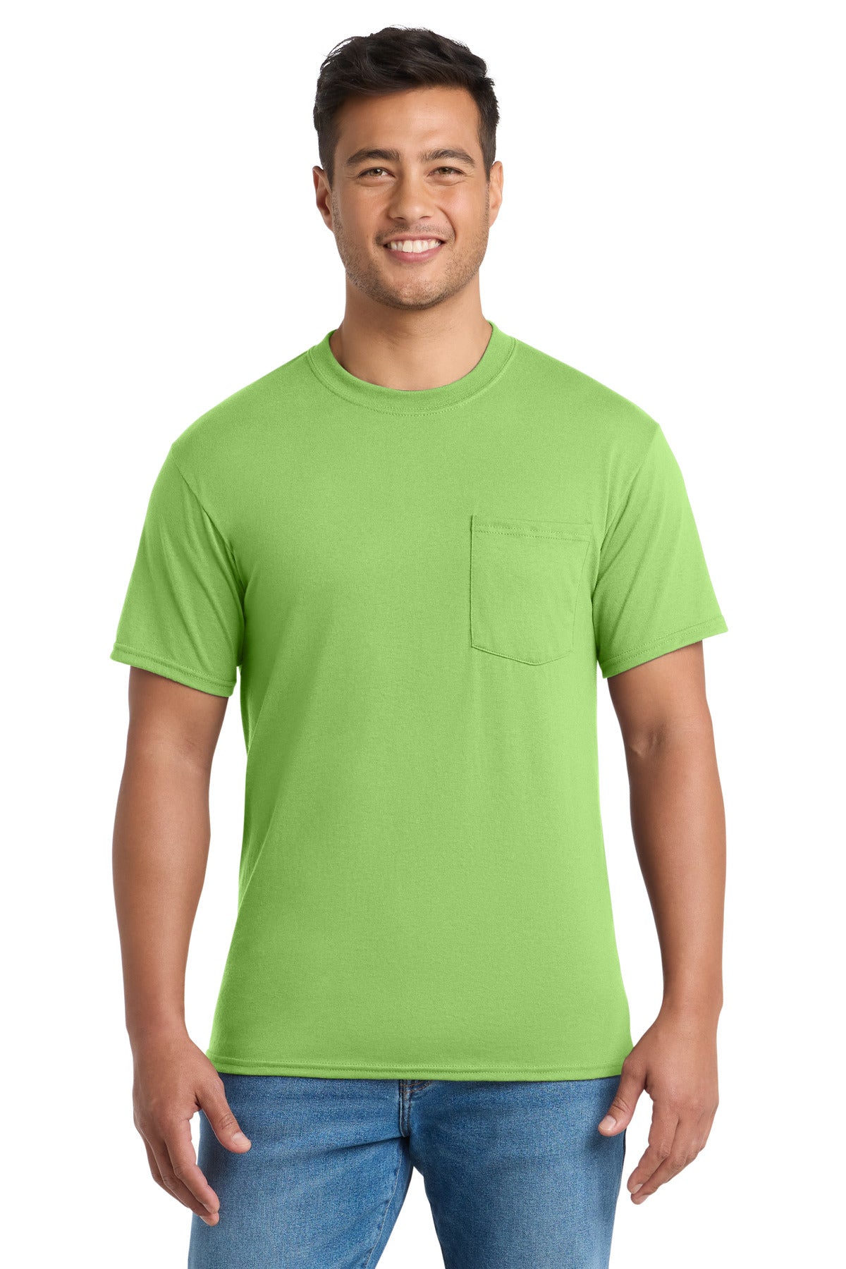 Port & Co™ Core Blend Pocket Tee. PC55P