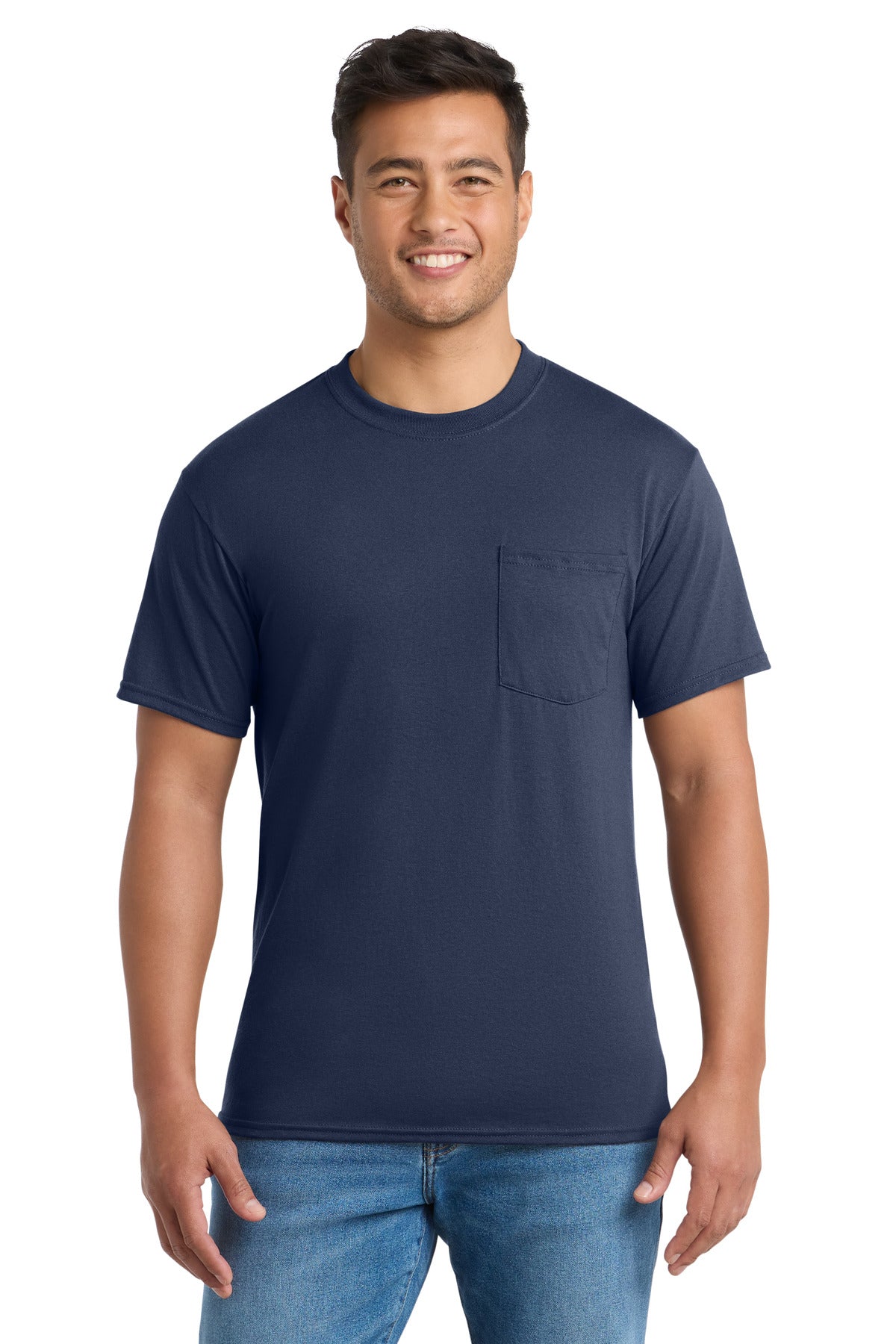 Port & Co™ Core Blend Pocket Tee. PC55P