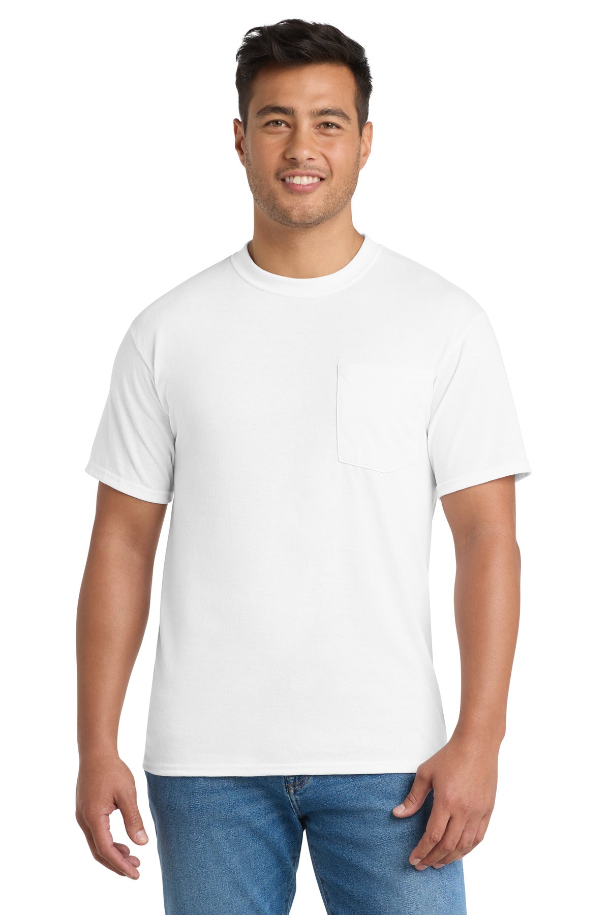 Port & Co™ Core Blend Pocket Tee. PC55P