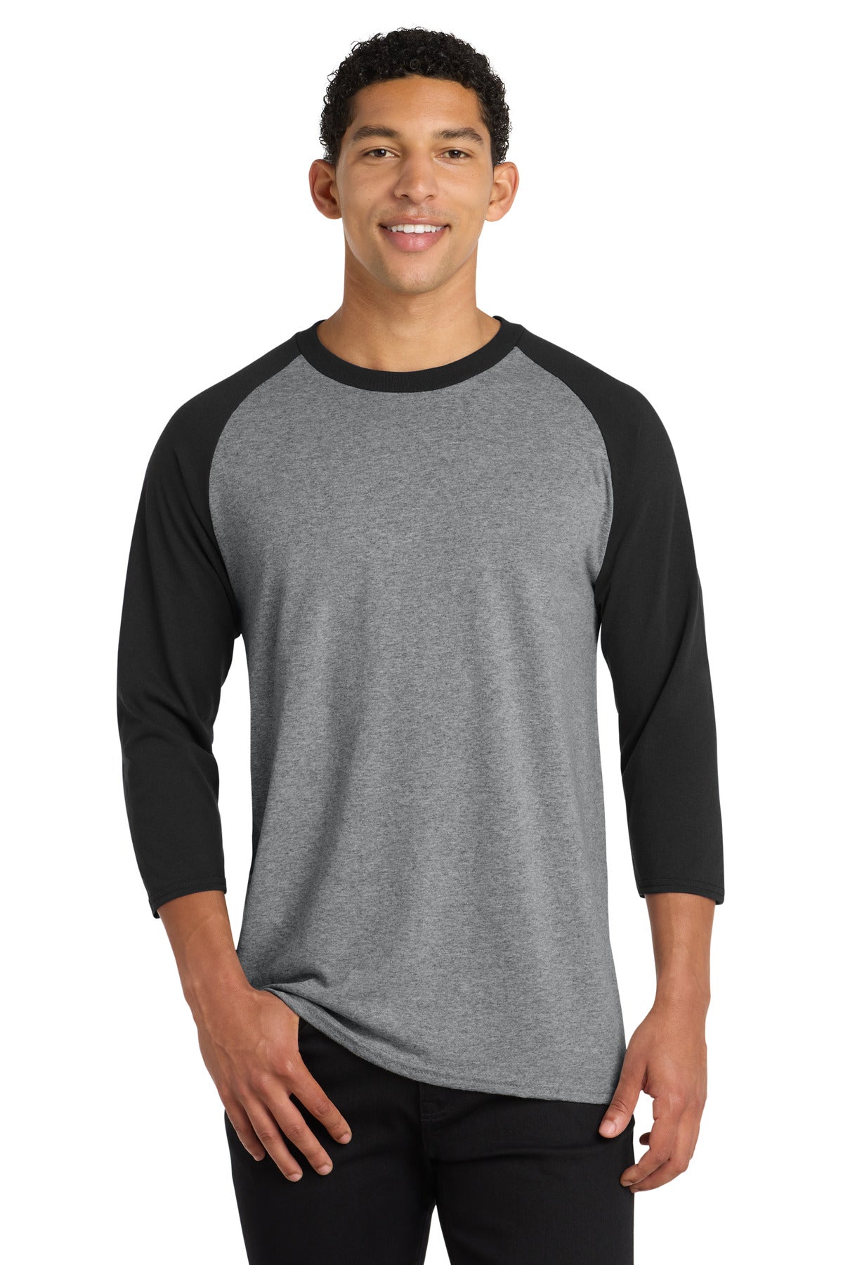 Port & Co™ Core Blend 3/4-Sleeve Raglan Tee. PC55RS