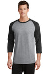 Port & Company® Core Blend 3/4-Sleeve Raglan Tee. PC55RS