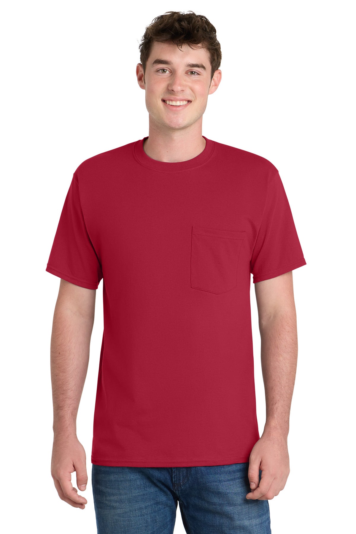 Port & Co™ Tall Essential Pocket Tee. PC61PT