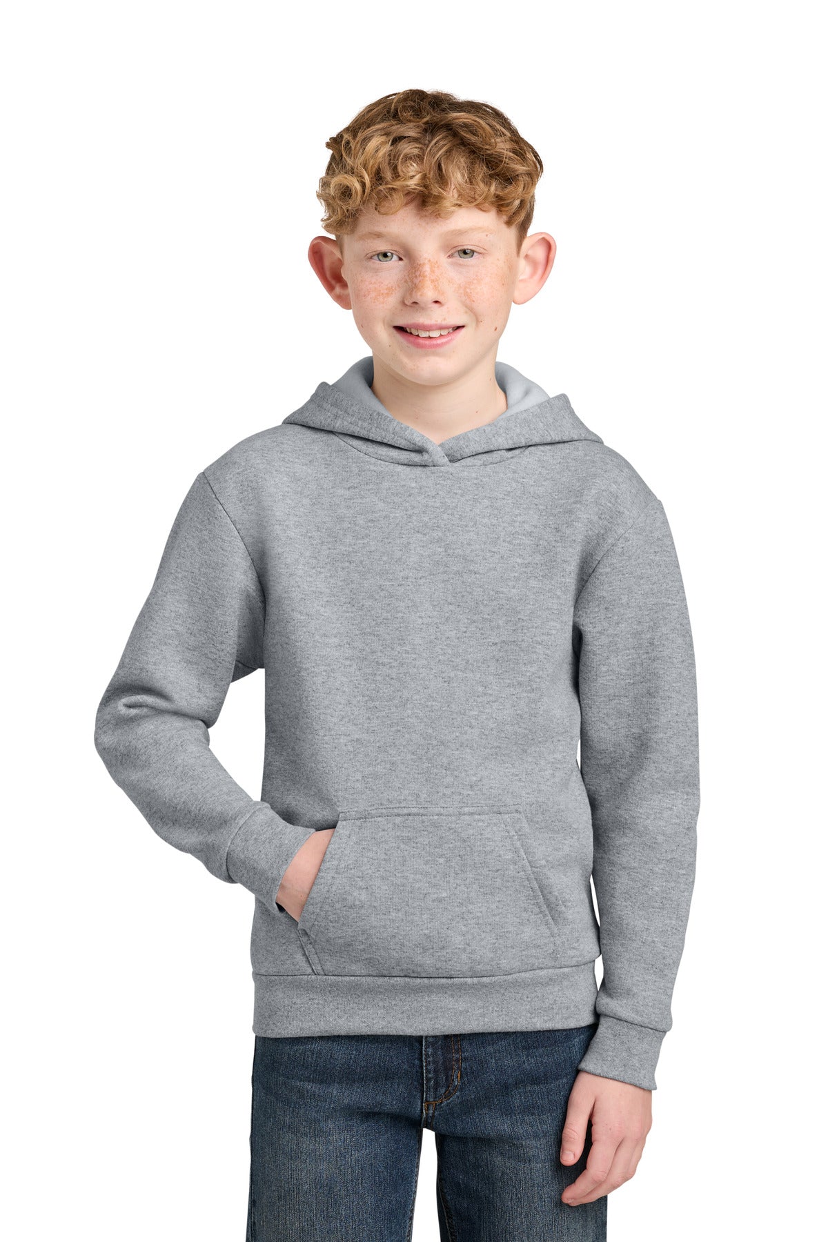 Port & Co™ Youth Easy Fleece Pullover Hooded Sweatshirt PC68YH