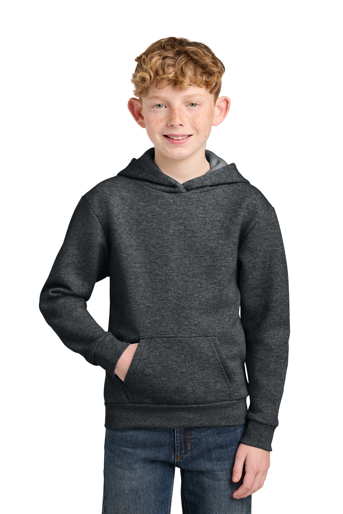 Port & Co™ Youth Easy Fleece Pullover Hooded Sweatshirt PC68YH