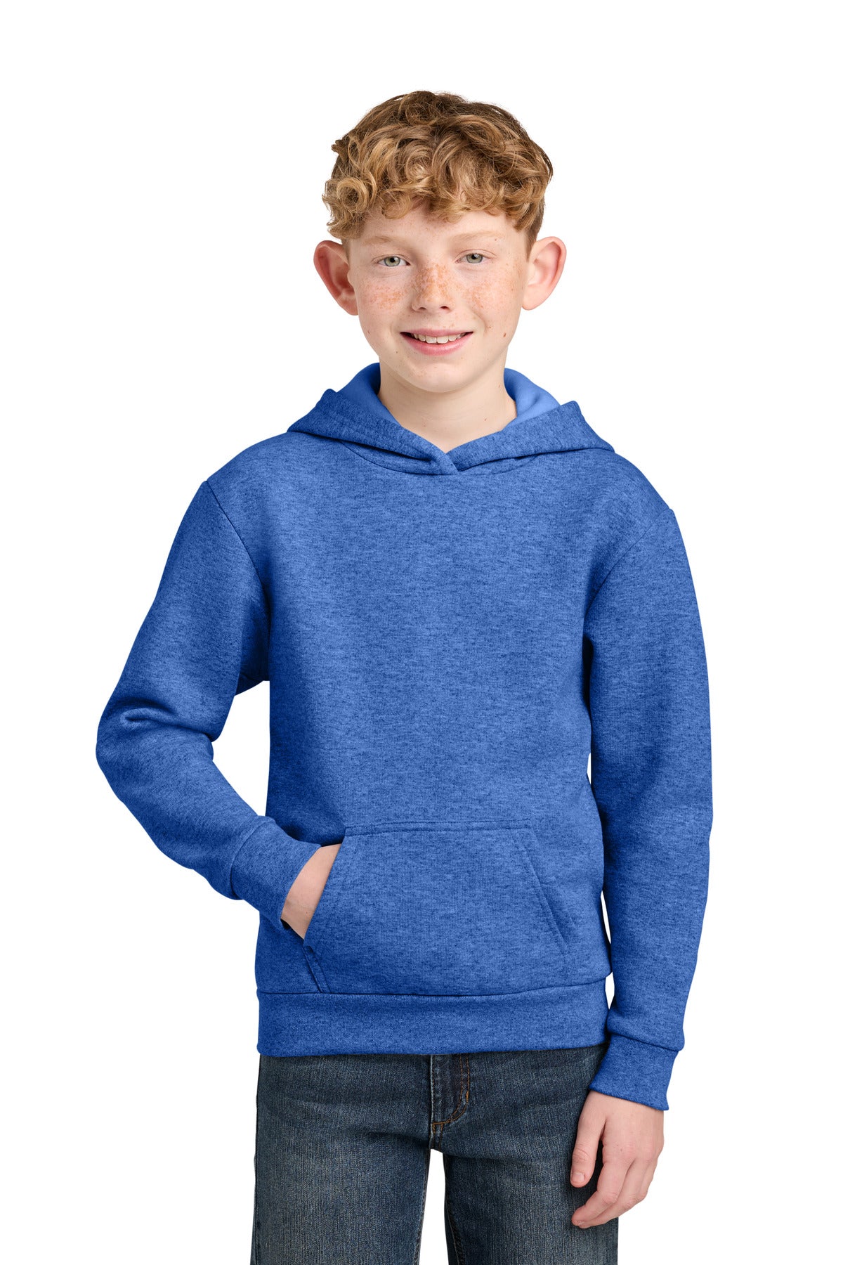 Port & Co™ Youth Easy Fleece Pullover Hooded Sweatshirt PC68YH
