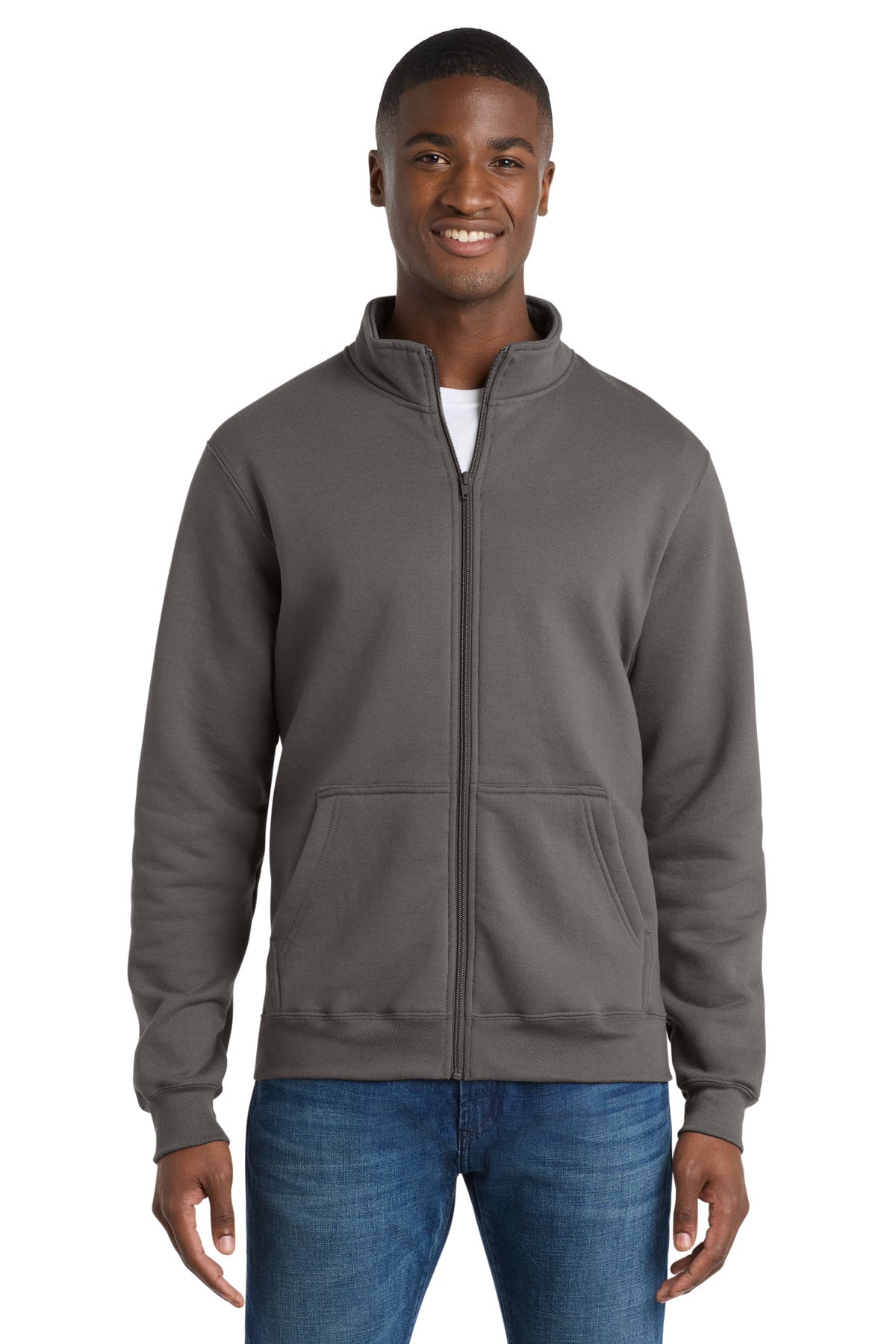 Port & Co™ Core Fleece Cadet Full-Zip Sweatshirt PC78FZ
