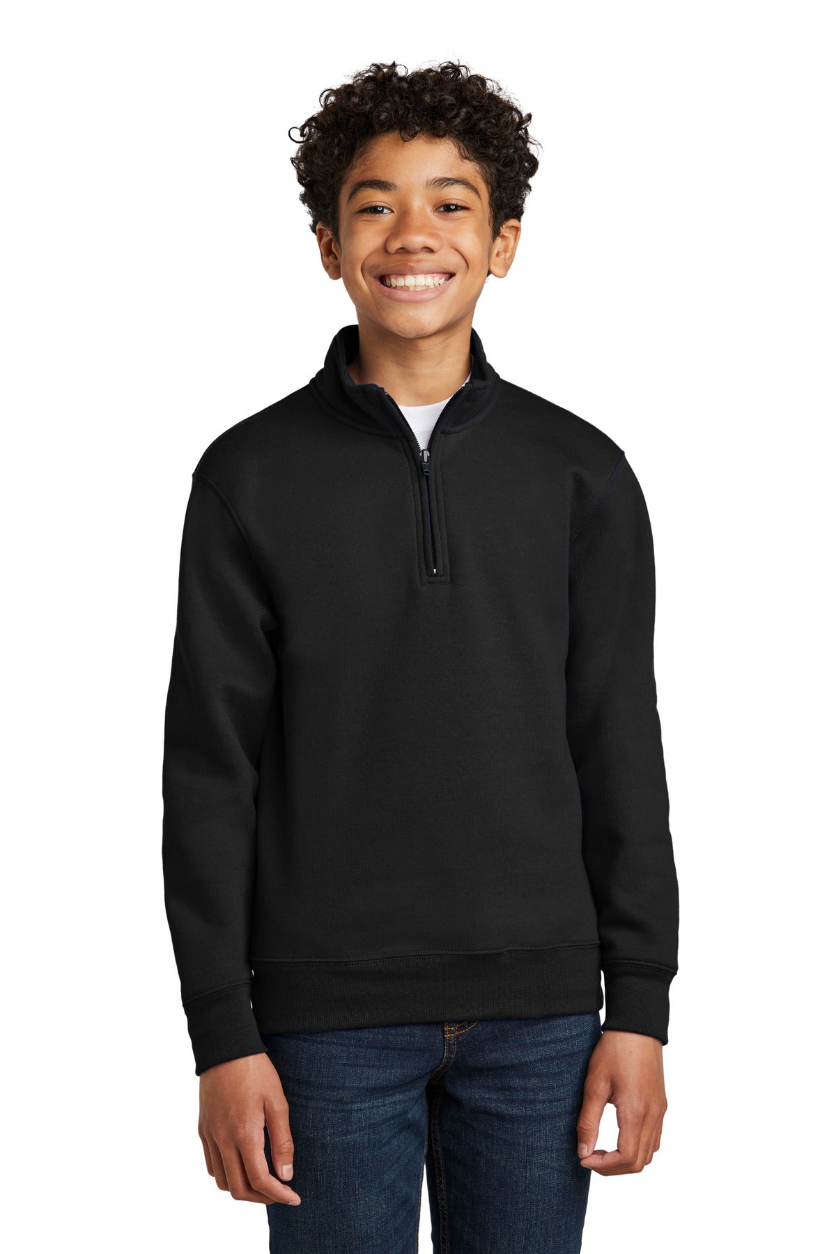 Port & Co™ Youth Core Fleece 1/4-Zip Pullover Sweatshirt PC78YQ