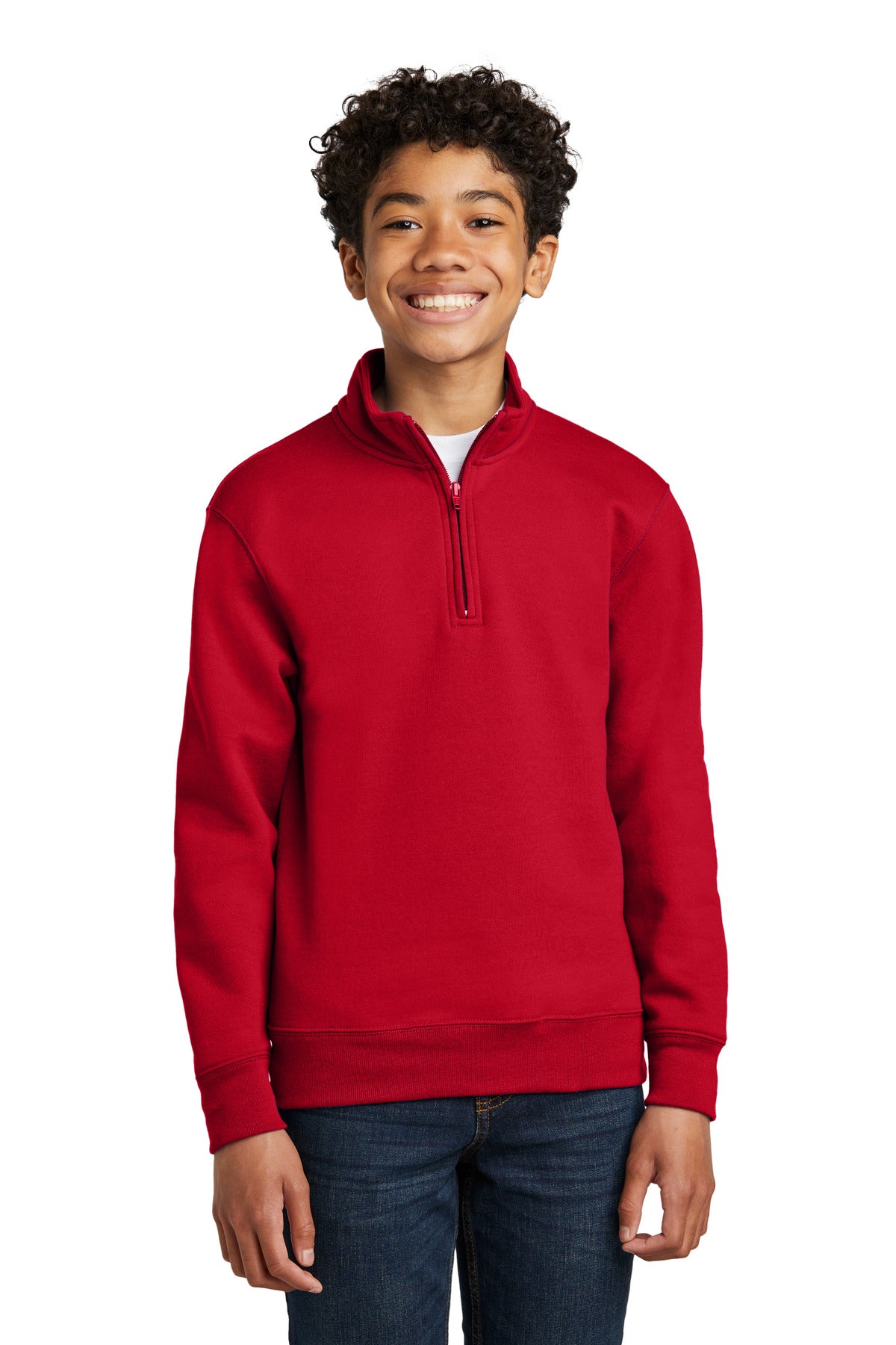 Port & Co™ Youth Core Fleece 1/4-Zip Pullover Sweatshirt PC78YQ
