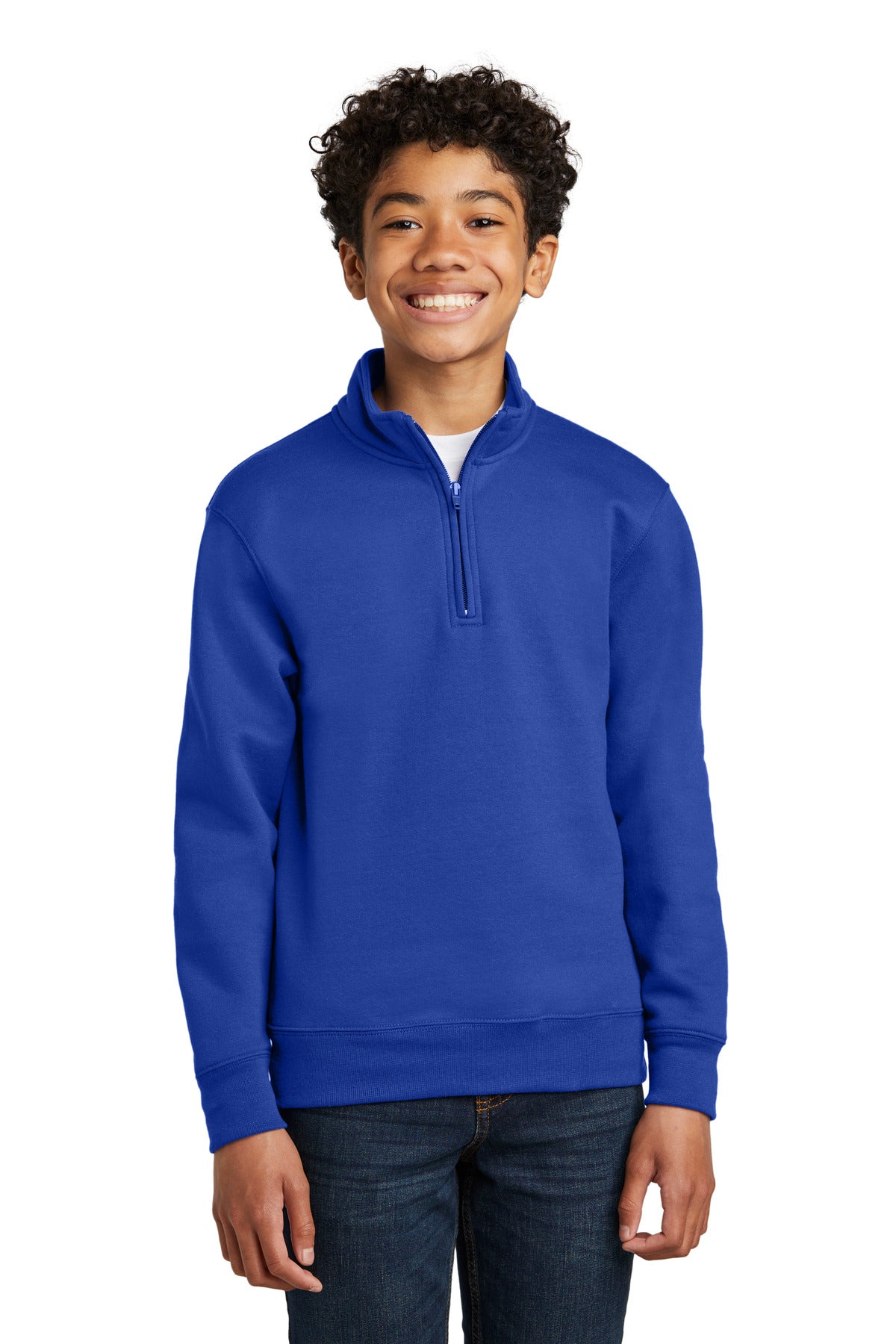 Port & Co™ Youth Core Fleece 1/4-Zip Pullover Sweatshirt PC78YQ