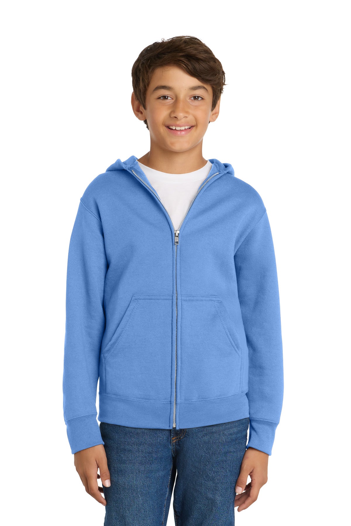 Port & Co™ Youth Core Fleece Full-Zip Hooded Sweatshirt PC78YZH