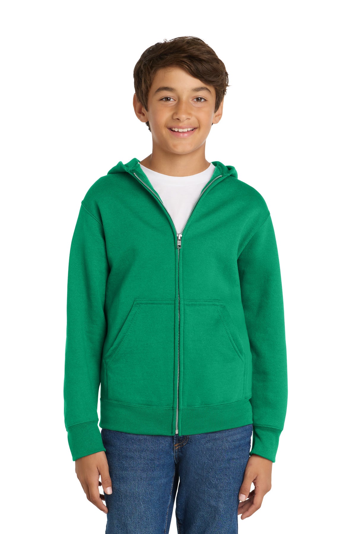 Port & Co™ Youth Core Fleece Full-Zip Hooded Sweatshirt PC78YZH