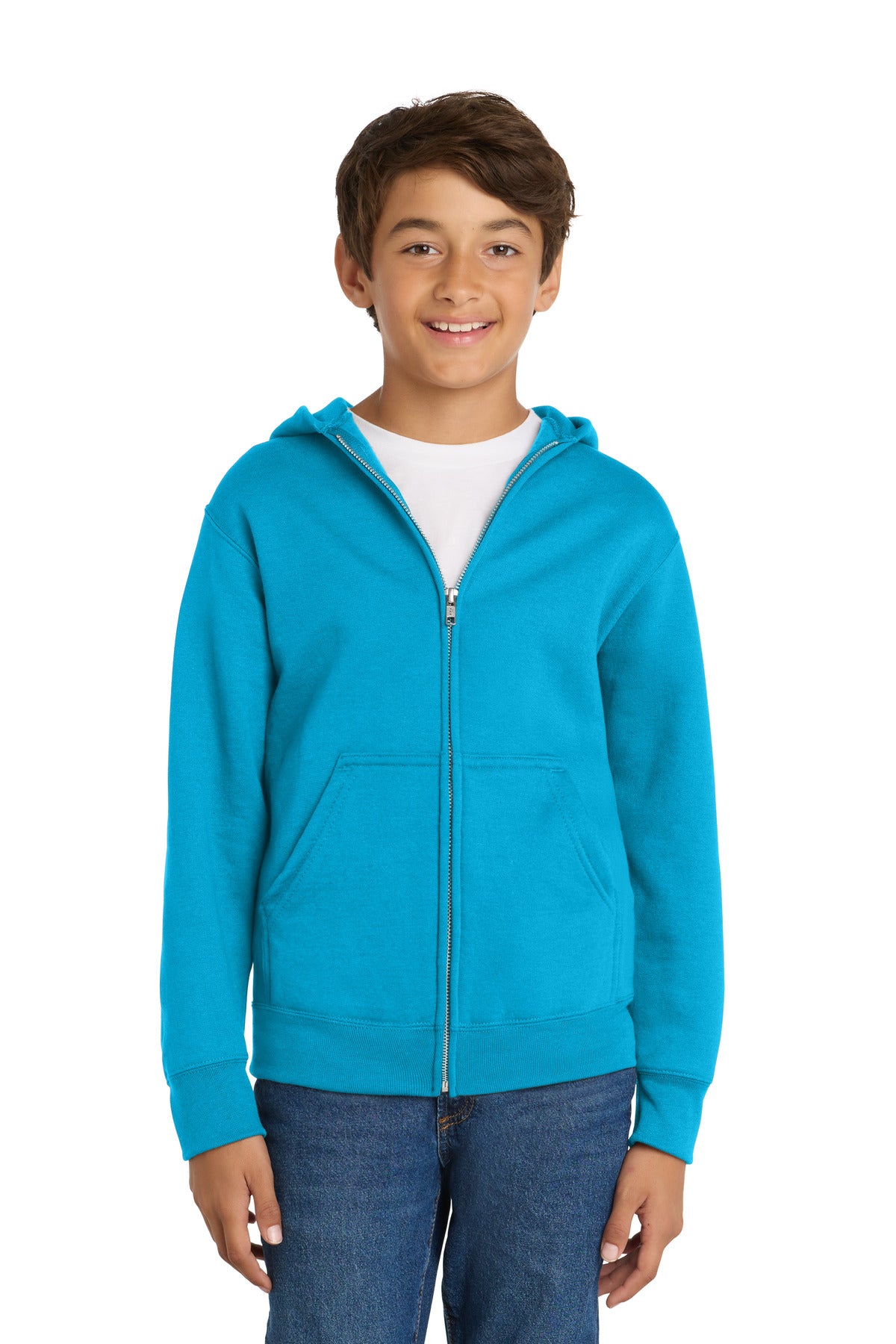 Port & Co™ Youth Core Fleece Full-Zip Hooded Sweatshirt PC78YZH