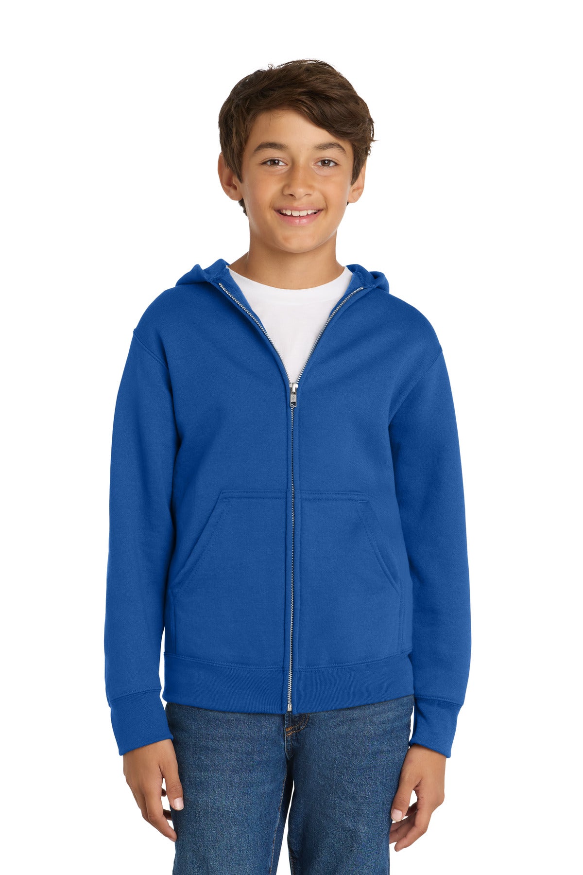 Port & Co™ Youth Core Fleece Full-Zip Hooded Sweatshirt PC78YZH