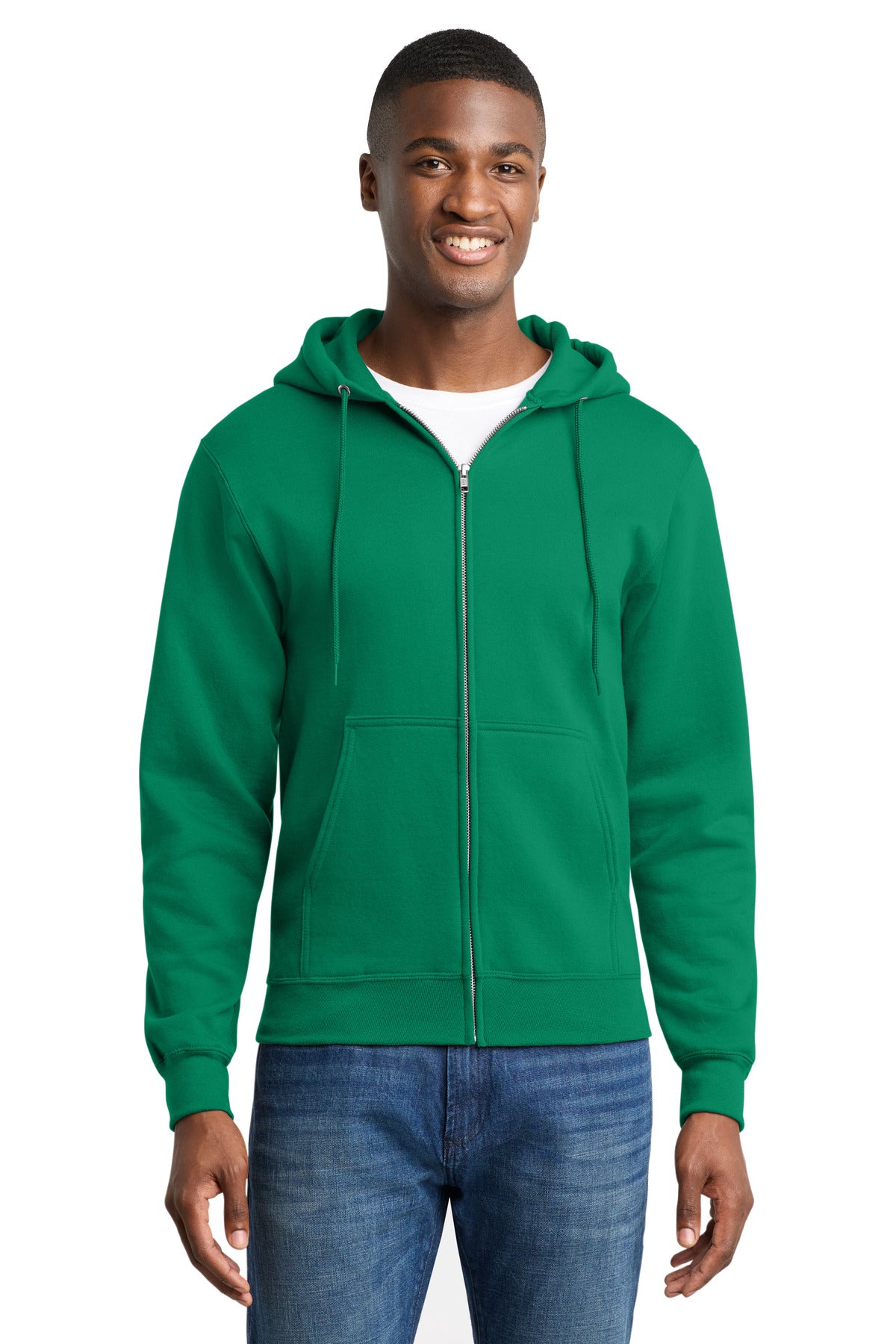 Port & Co™ Core Fleece Full-Zip Hooded Sweatshirt. PC78ZH – SanMar
