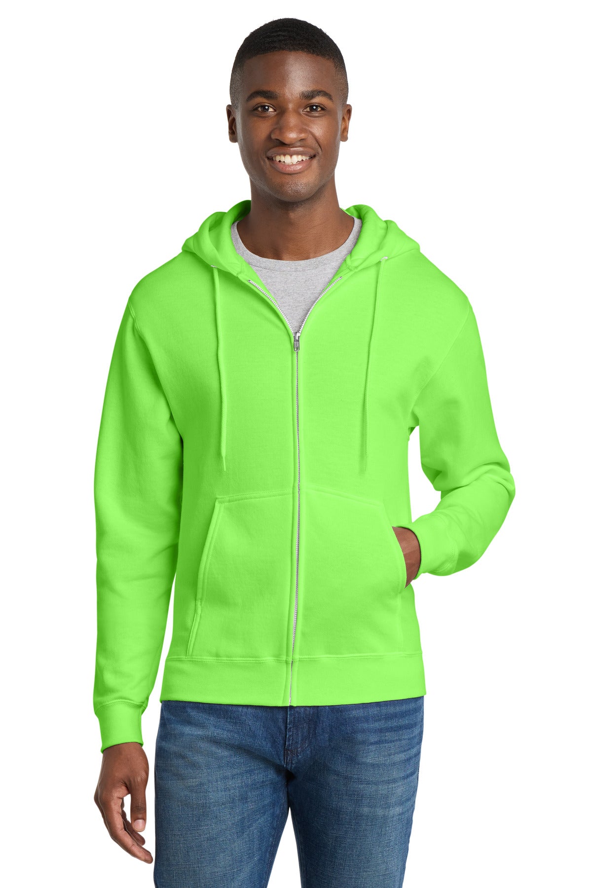 Palm × GREEN BOWL Nylon Full Zip Parka Port & Co™ Core Fleece Full-Zip Hooded Sweatshirt. PC78ZH – SanMar