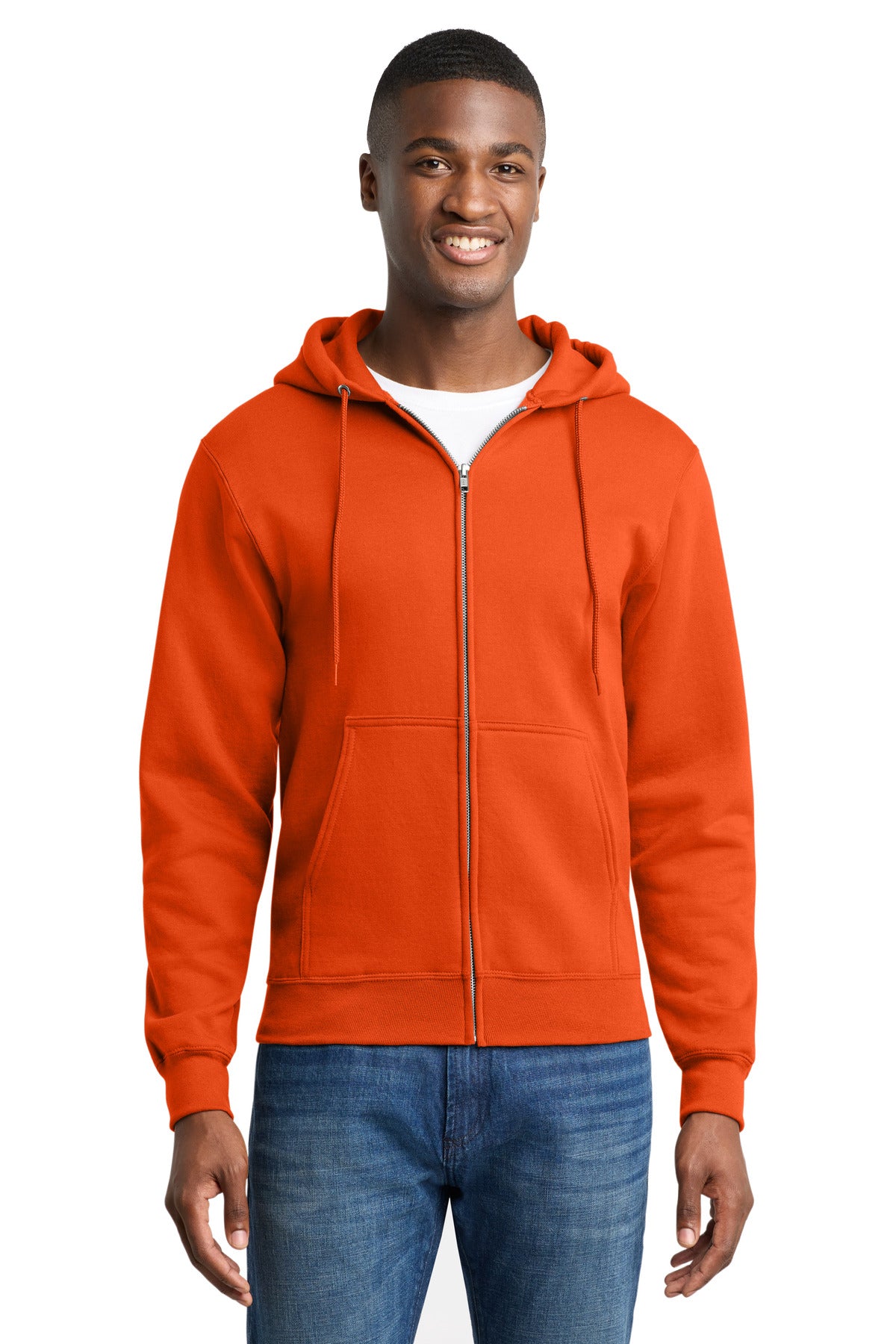 Port & Co™ Core Fleece Full-Zip Hooded Sweatshirt. PC78ZH – SanMar
