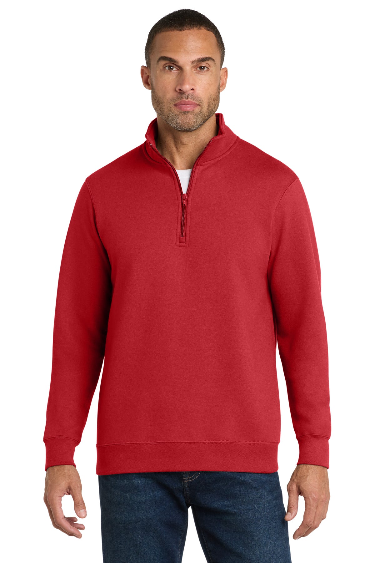 Port & Co™ Fan Favorite Fleece 1/4-Zip Pullover Sweatshirt. PC850Q