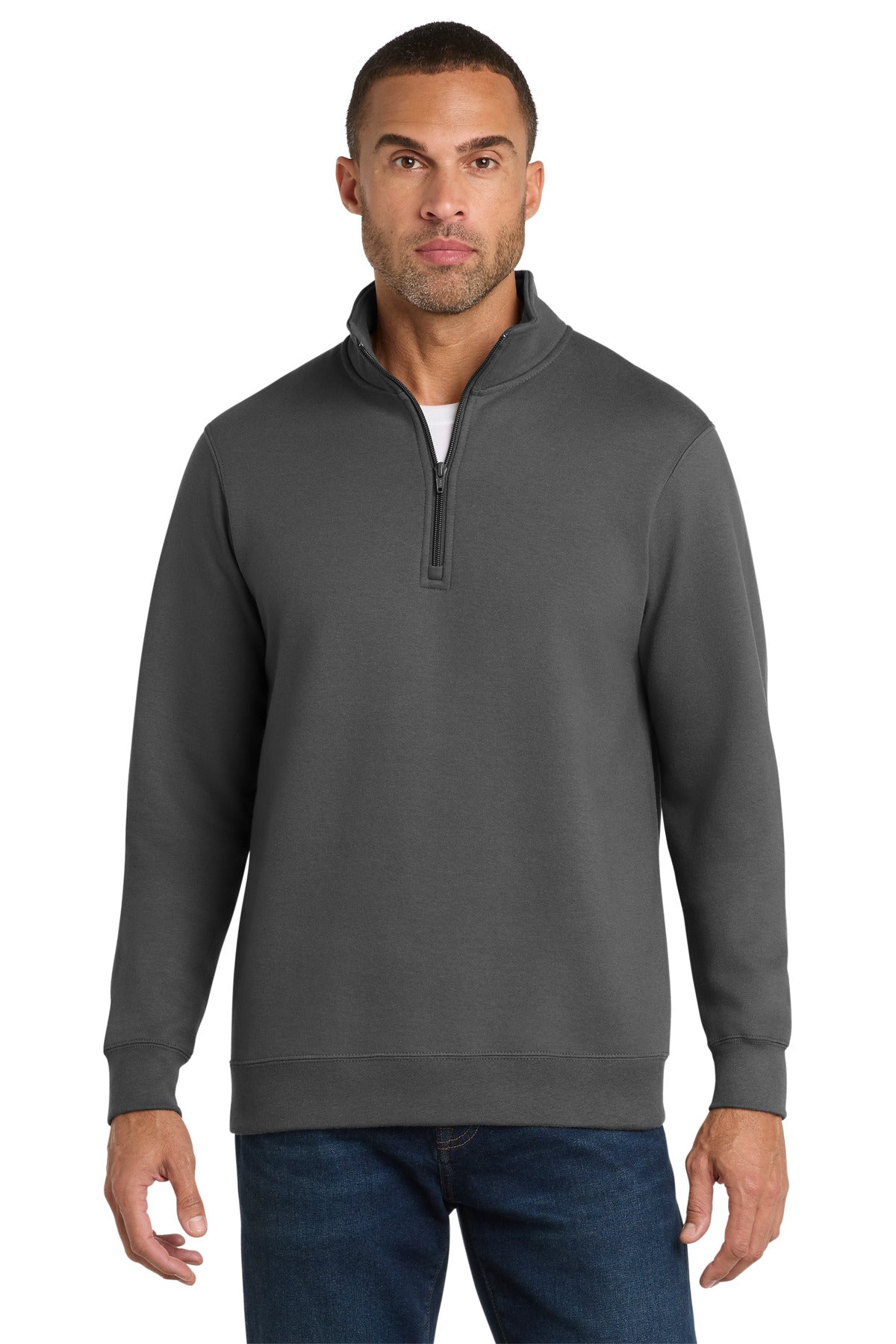 Port & Co™ Fan Favorite Fleece 1/4-Zip Pullover Sweatshirt. PC850Q