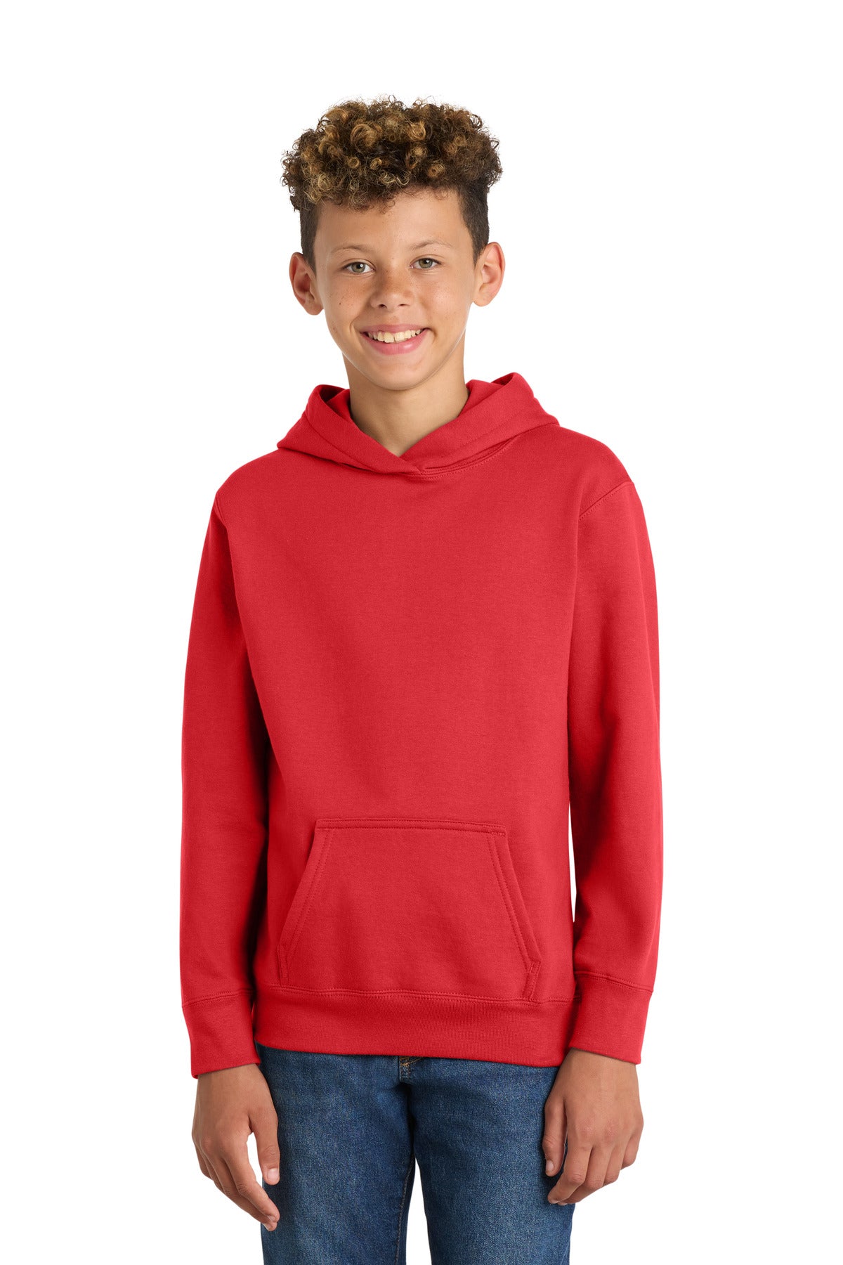 Port & Co™ Youth Fan Favorite Fleece Pullover Hooded Sweatshirt. PC850YH