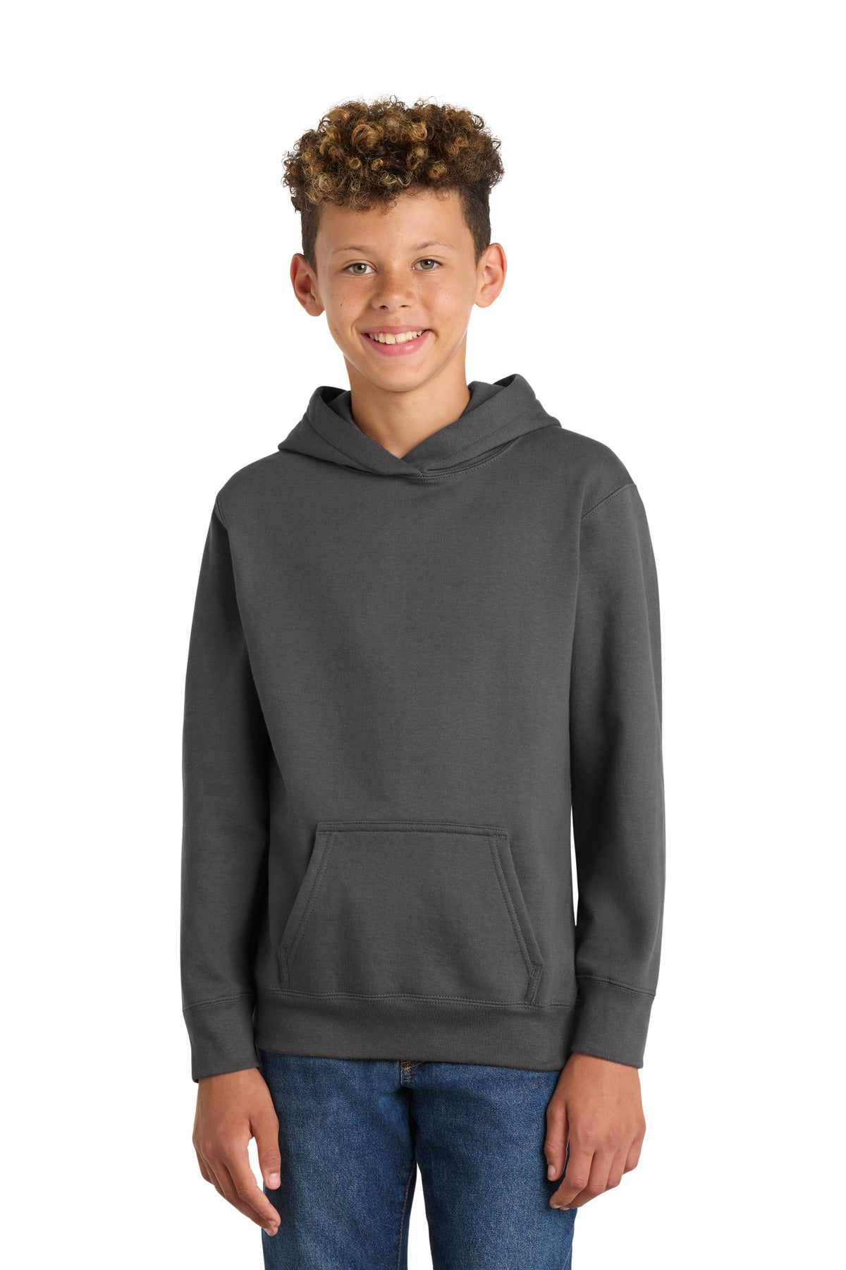 Port & Co™ Youth Fan Favorite Fleece Pullover Hooded Sweatshirt. PC850YH