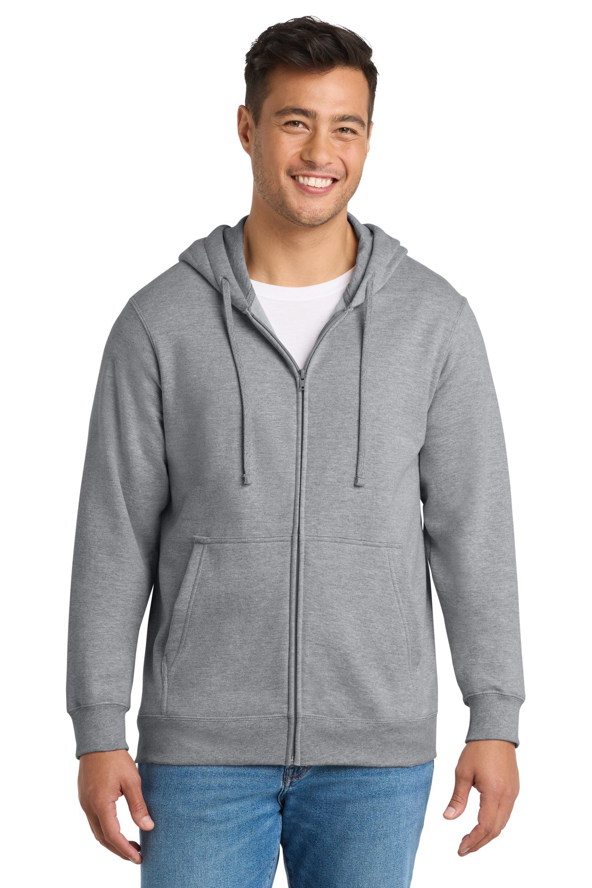 Port & Co™ Fan Favorite Fleece Full-Zip Hooded Sweatshirt. PC850ZH