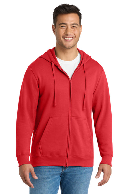 Port & Co® Fan Favorite Fleece Full-Zip Hooded Sweatshirt. PC850ZH