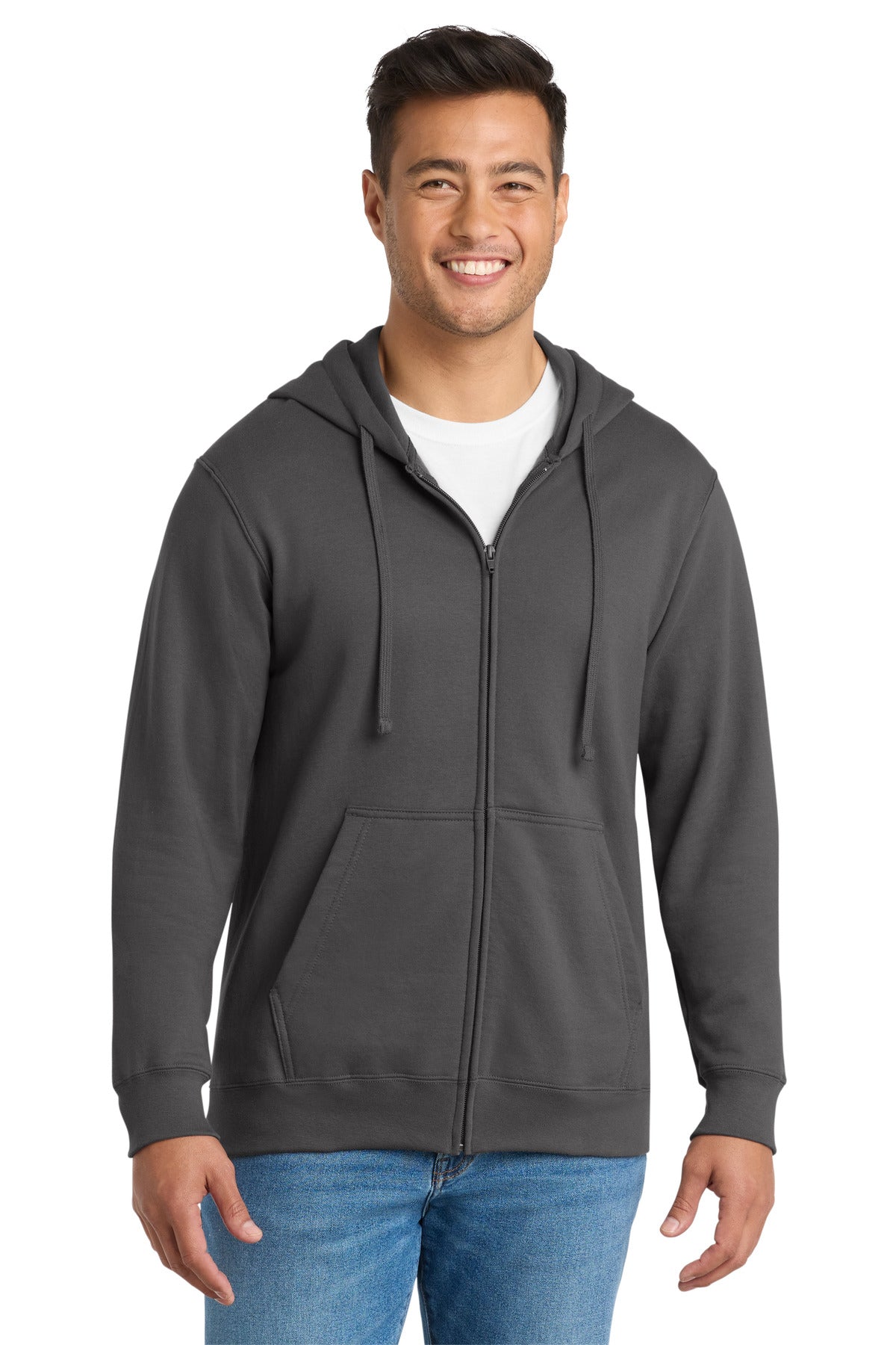 Port & Co™ Fan Favorite Fleece Full-Zip Hooded Sweatshirt. PC850ZH