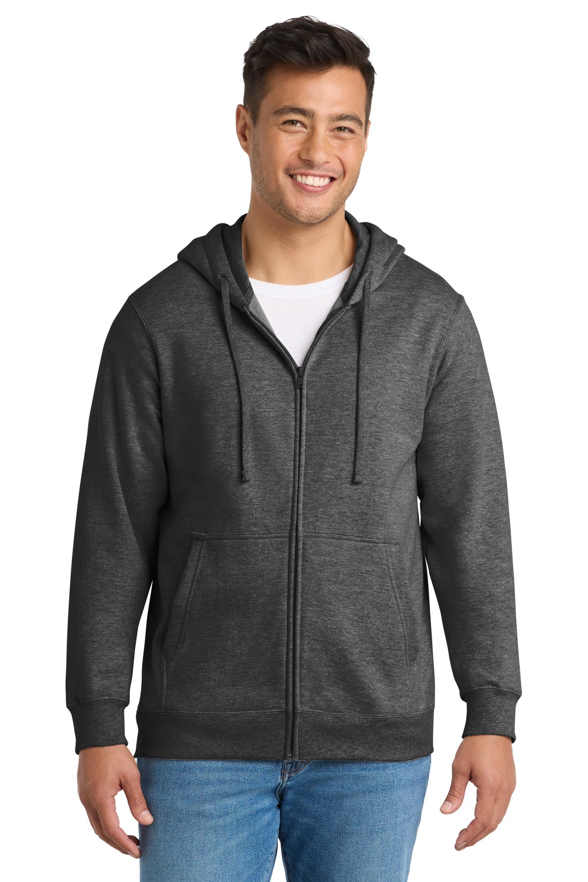 Port & Co™ Fan Favorite Fleece Full-Zip Hooded Sweatshirt. PC850ZH