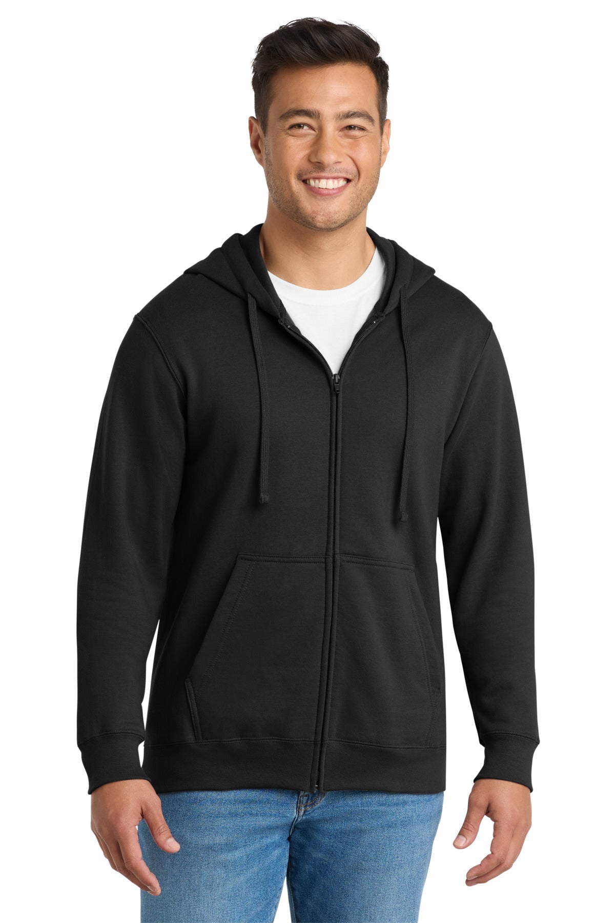 Port & Co™ Fan Favorite Fleece Full-Zip Hooded Sweatshirt. PC850ZH