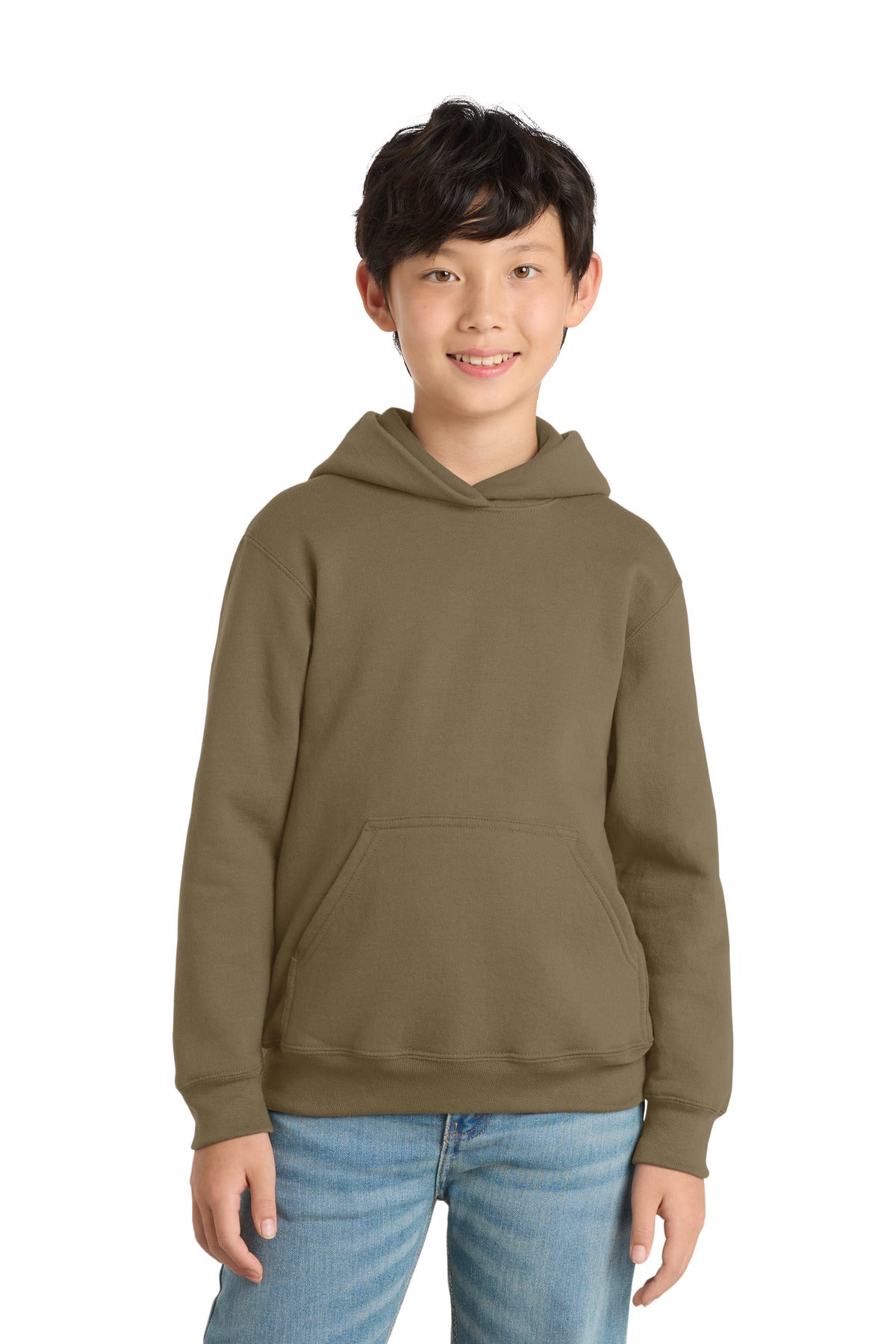 Port & Co™ Youth Core Fleece Pullover Hooded Sweatshirt.  PC90YH