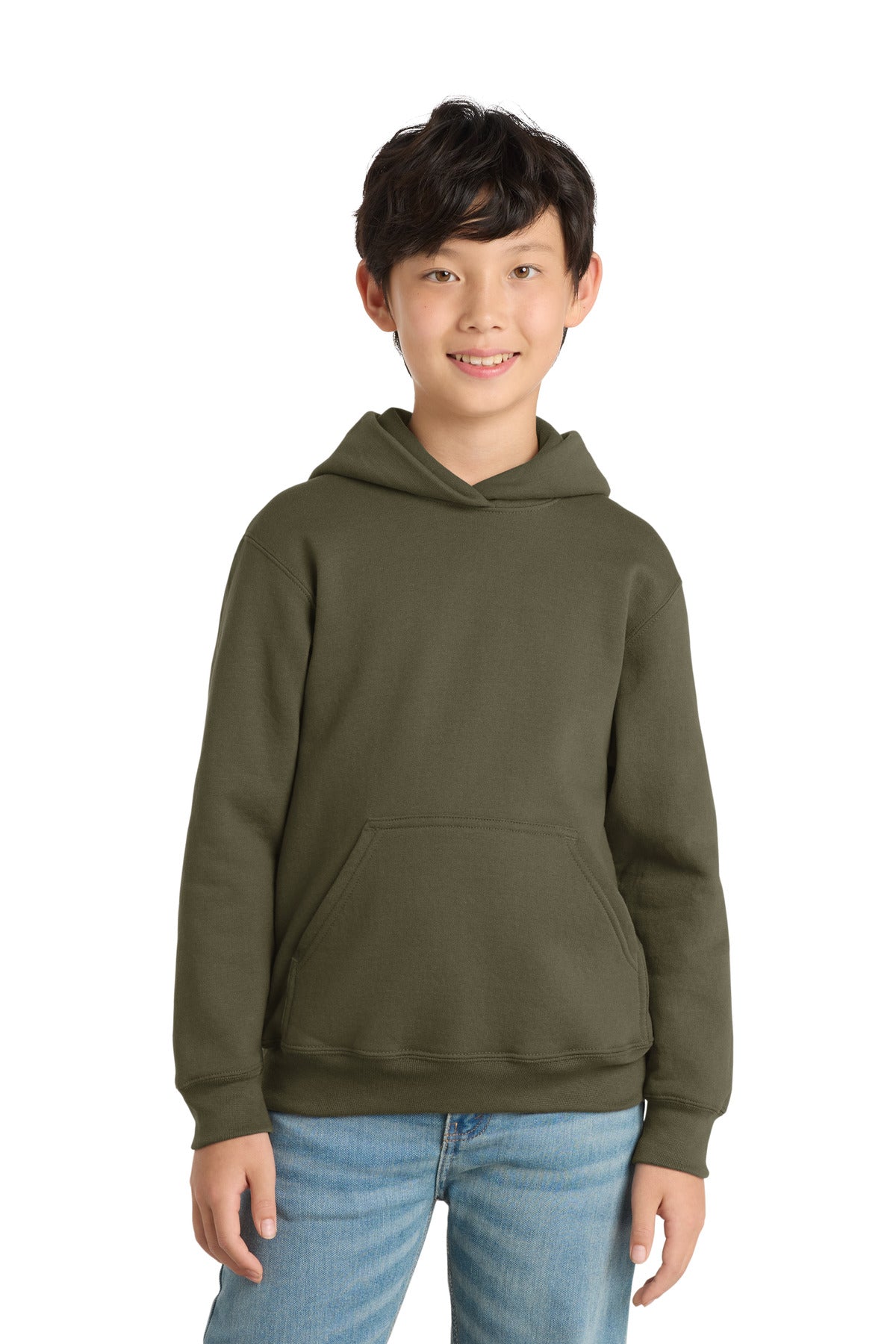 Port & Co™ Youth Core Fleece Pullover Hooded Sweatshirt.  PC90YH