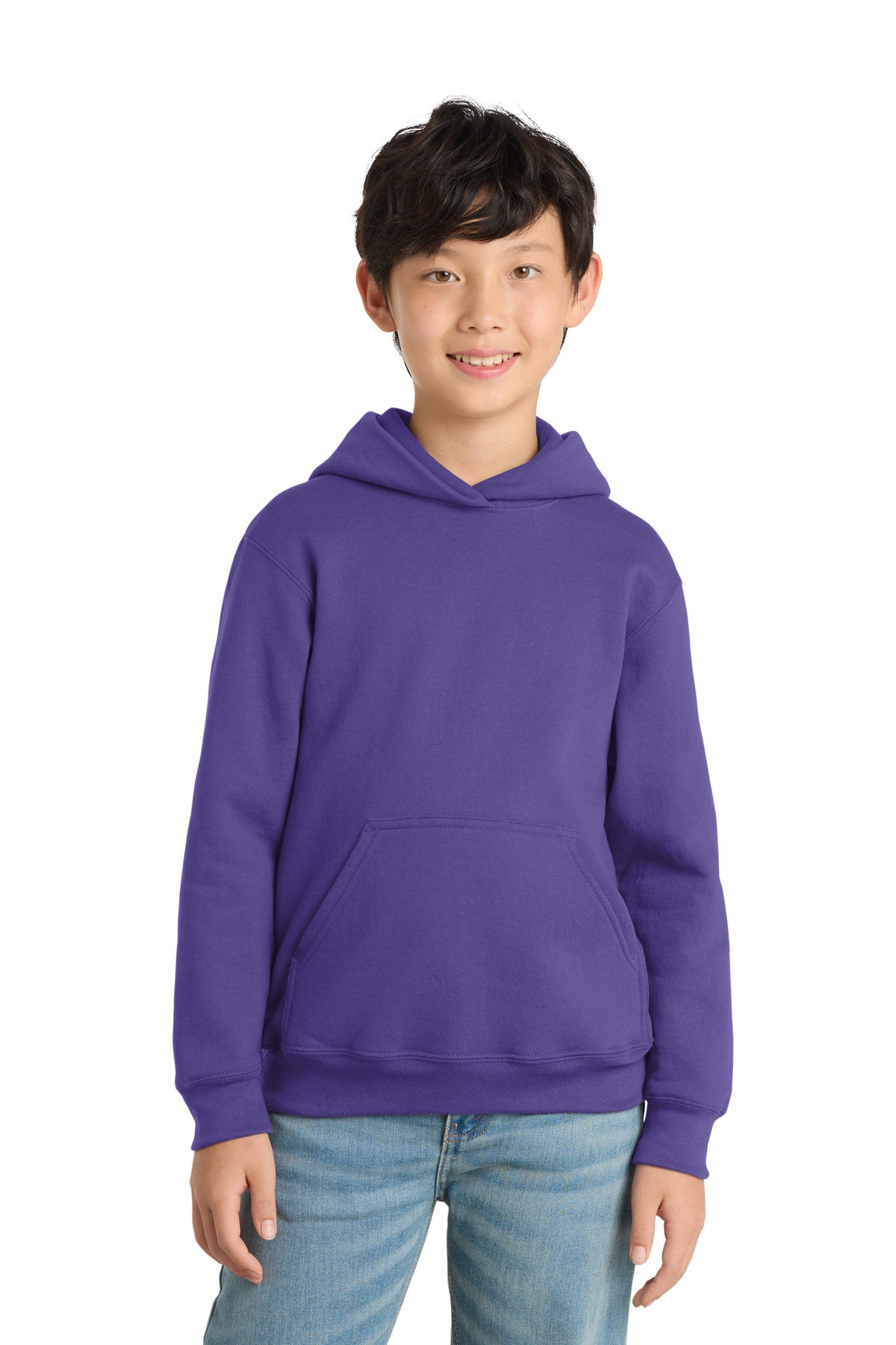 Port & Co™ Youth Core Fleece Pullover Hooded Sweatshirt.  PC90YH