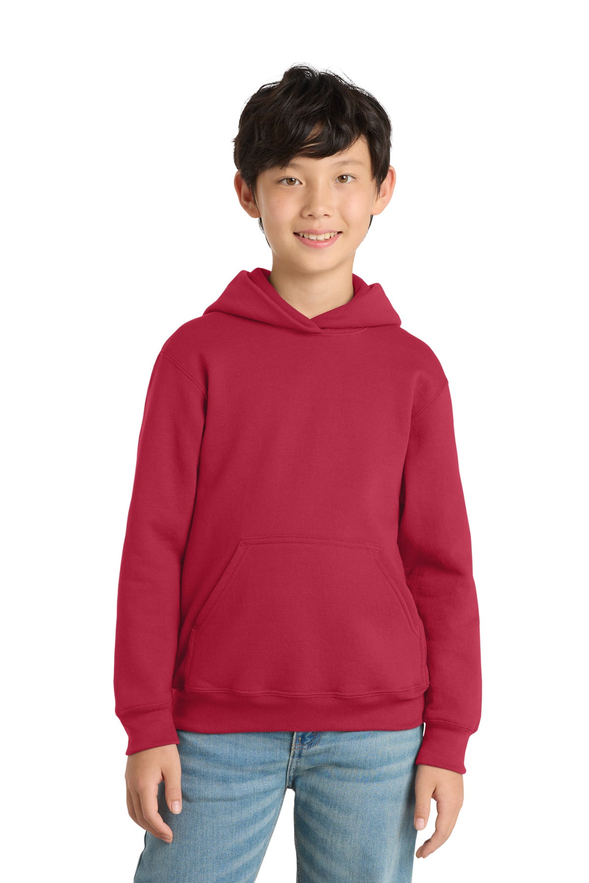 Port & Co™ Youth Core Fleece Pullover Hooded Sweatshirt.  PC90YH