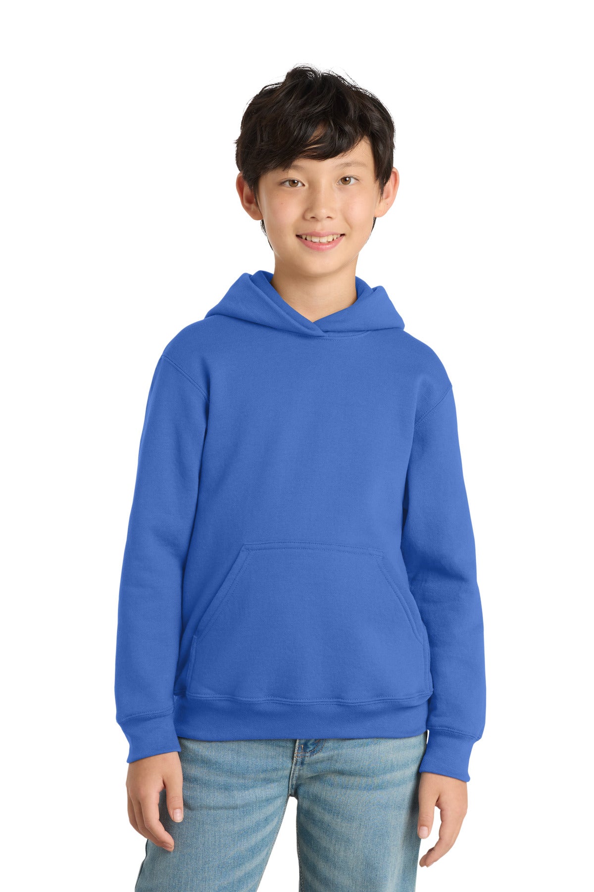 Port & Co™ Youth Core Fleece Pullover Hooded Sweatshirt.  PC90YH
