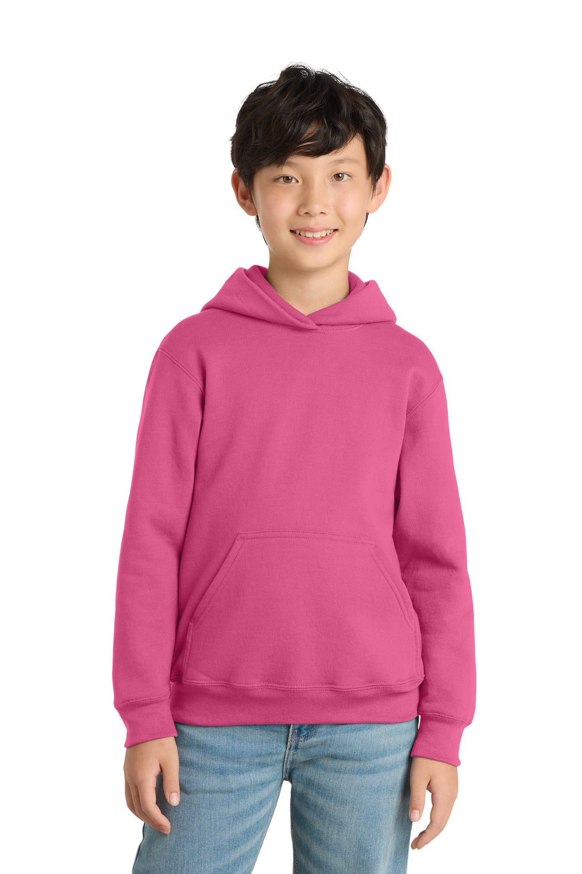 Port & Co™ Youth Core Fleece Pullover Hooded Sweatshirt.  PC90YH