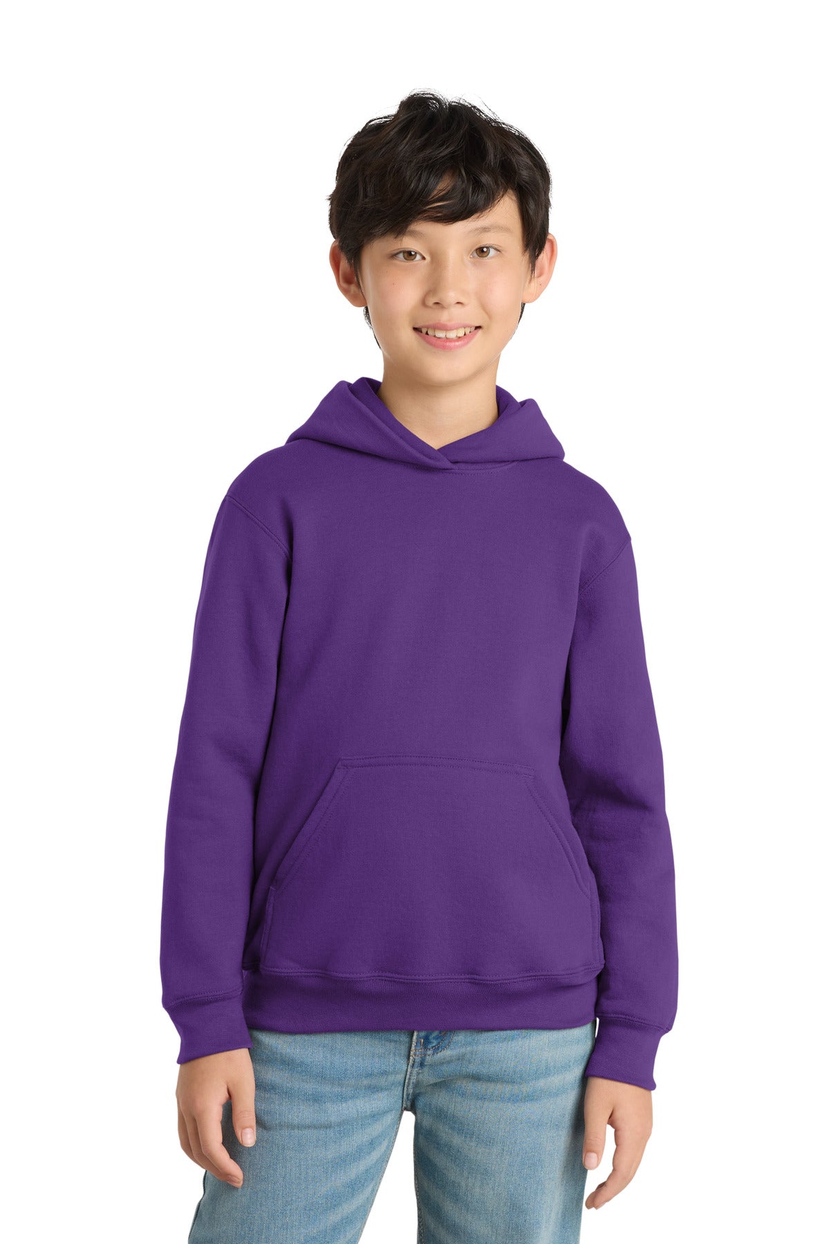 Port & Co™ Youth Core Fleece Pullover Hooded Sweatshirt.  PC90YH