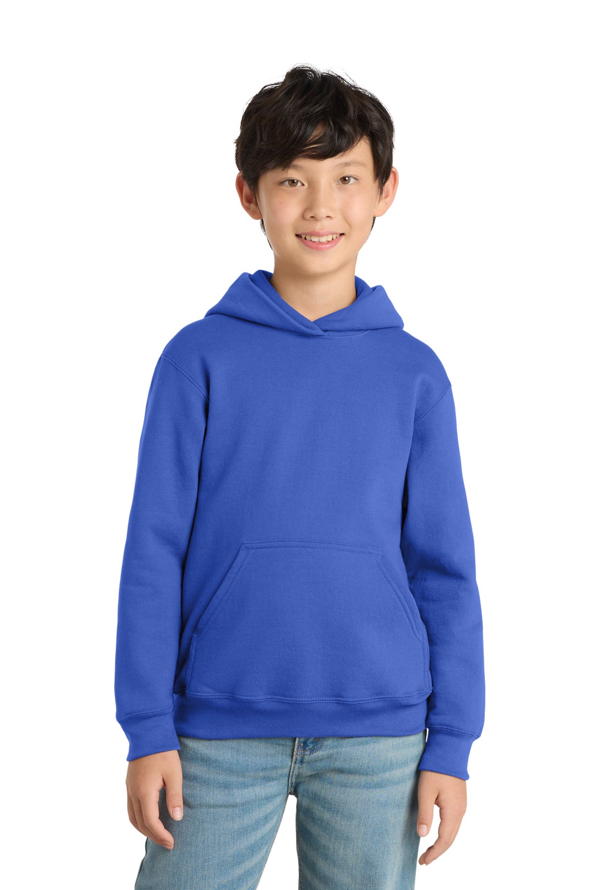 Port & Co™ Youth Core Fleece Pullover Hooded Sweatshirt.  PC90YH