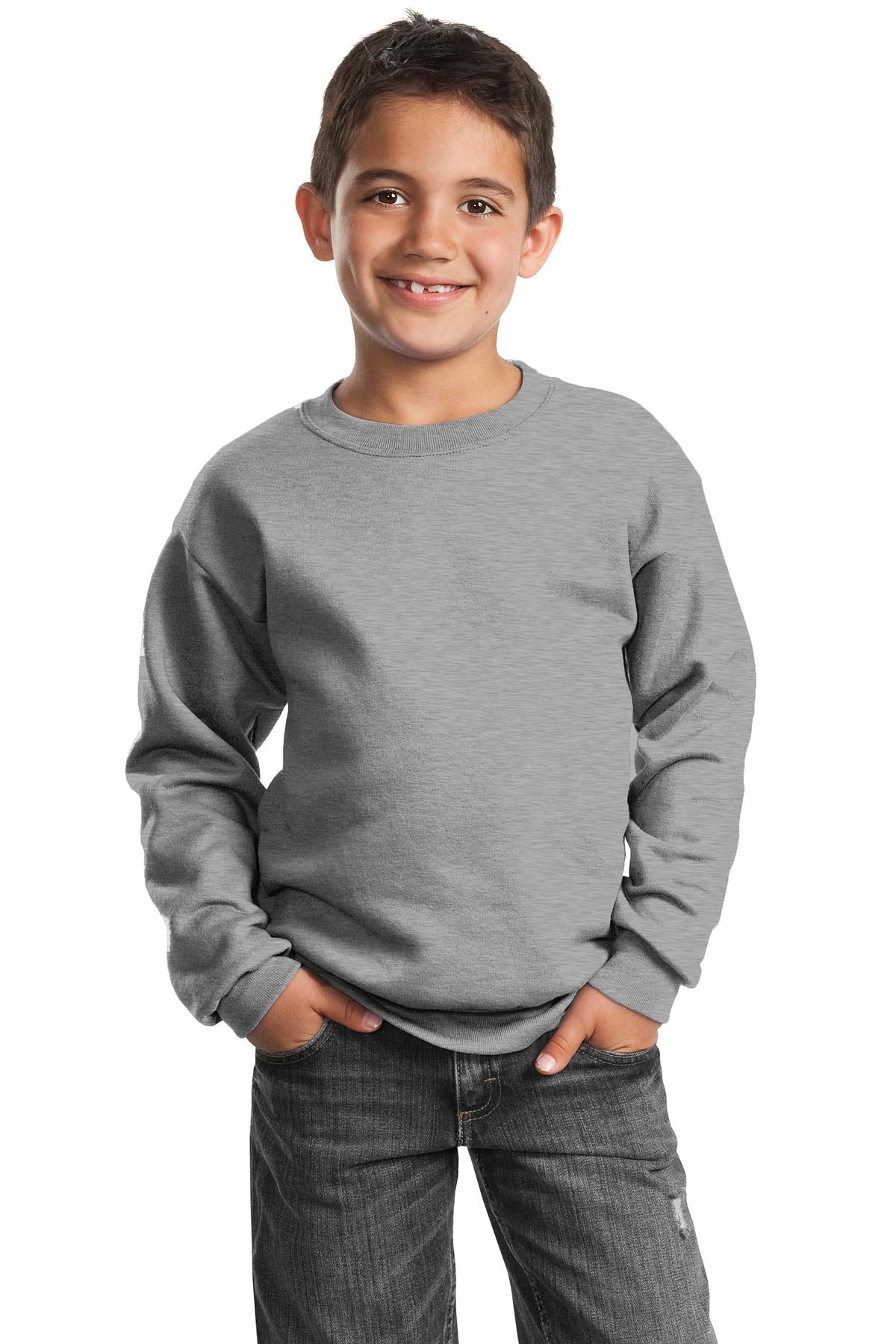 Port & Co™ Youth Core Fleece Crewneck Sweatshirt.  PC90Y