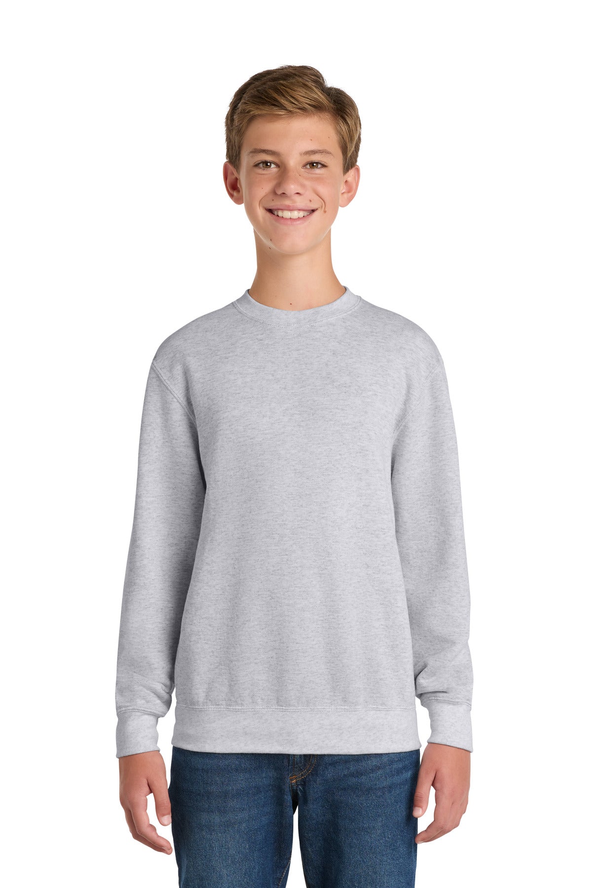 Port & Co™ Youth Core Fleece Crewneck Sweatshirt.  PC90Y