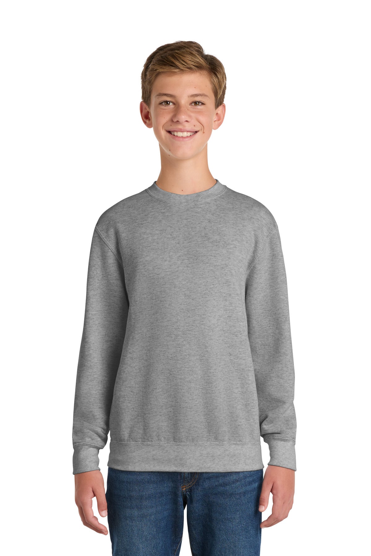 Port & Co™ Youth Core Fleece Crewneck Sweatshirt.  PC90Y