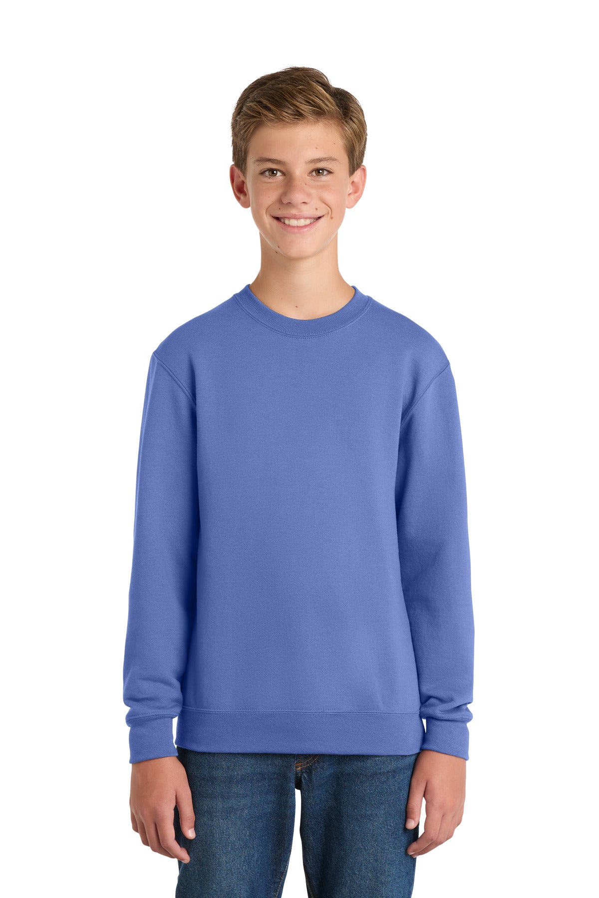 Port & Co™ Youth Core Fleece Crewneck Sweatshirt.  PC90Y