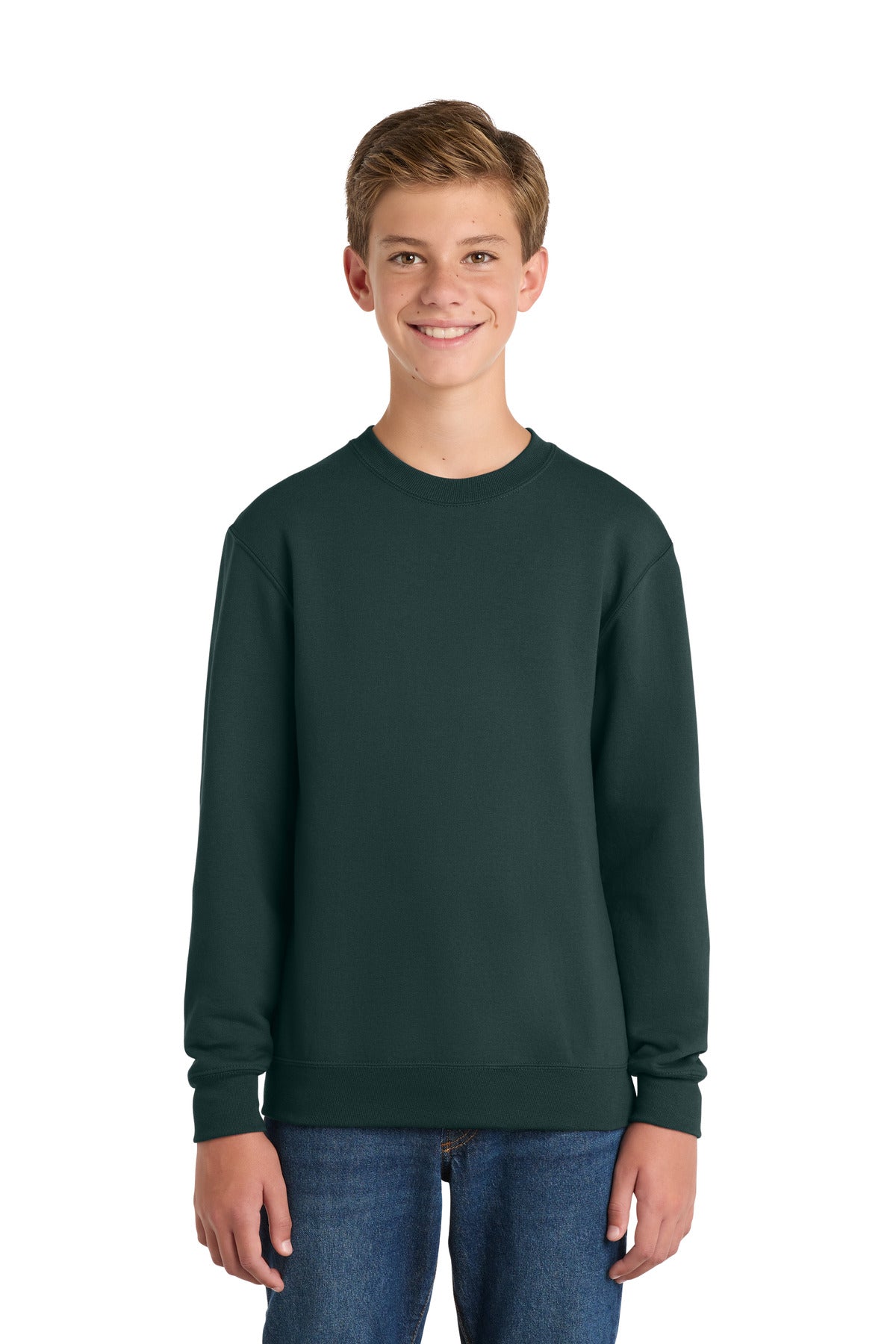Port & Co™ Youth Core Fleece Crewneck Sweatshirt.  PC90Y