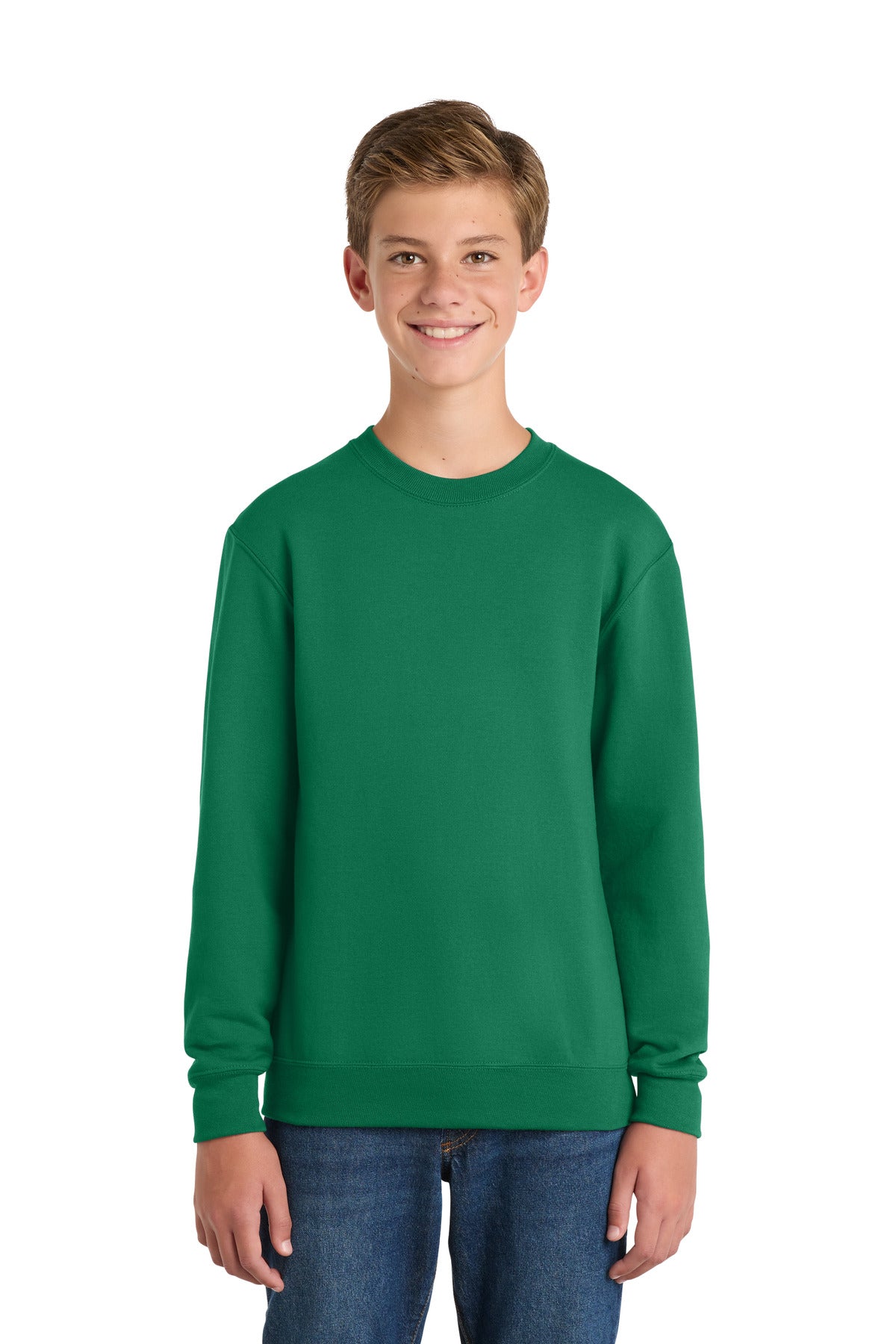 Port & Co™ Youth Core Fleece Crewneck Sweatshirt.  PC90Y