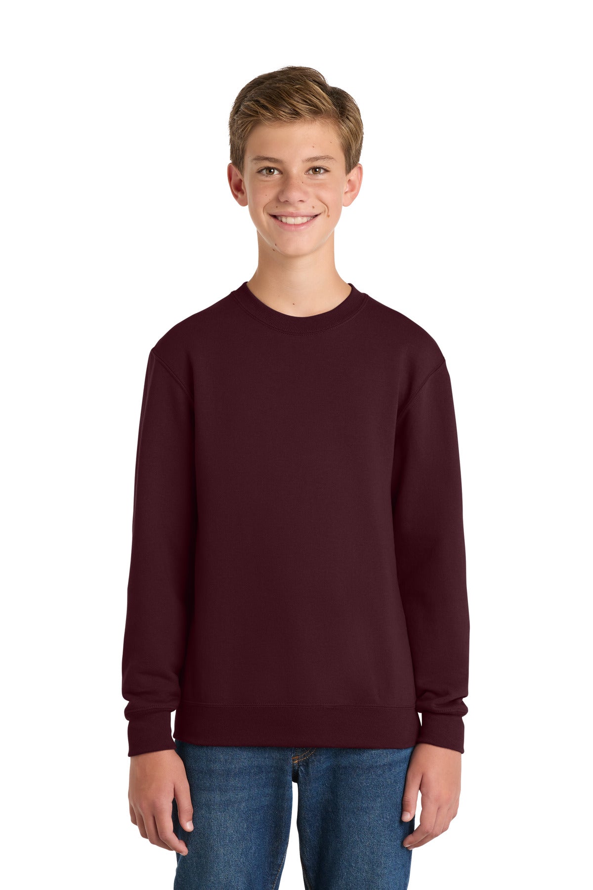 Port & Co™ Youth Core Fleece Crewneck Sweatshirt.  PC90Y