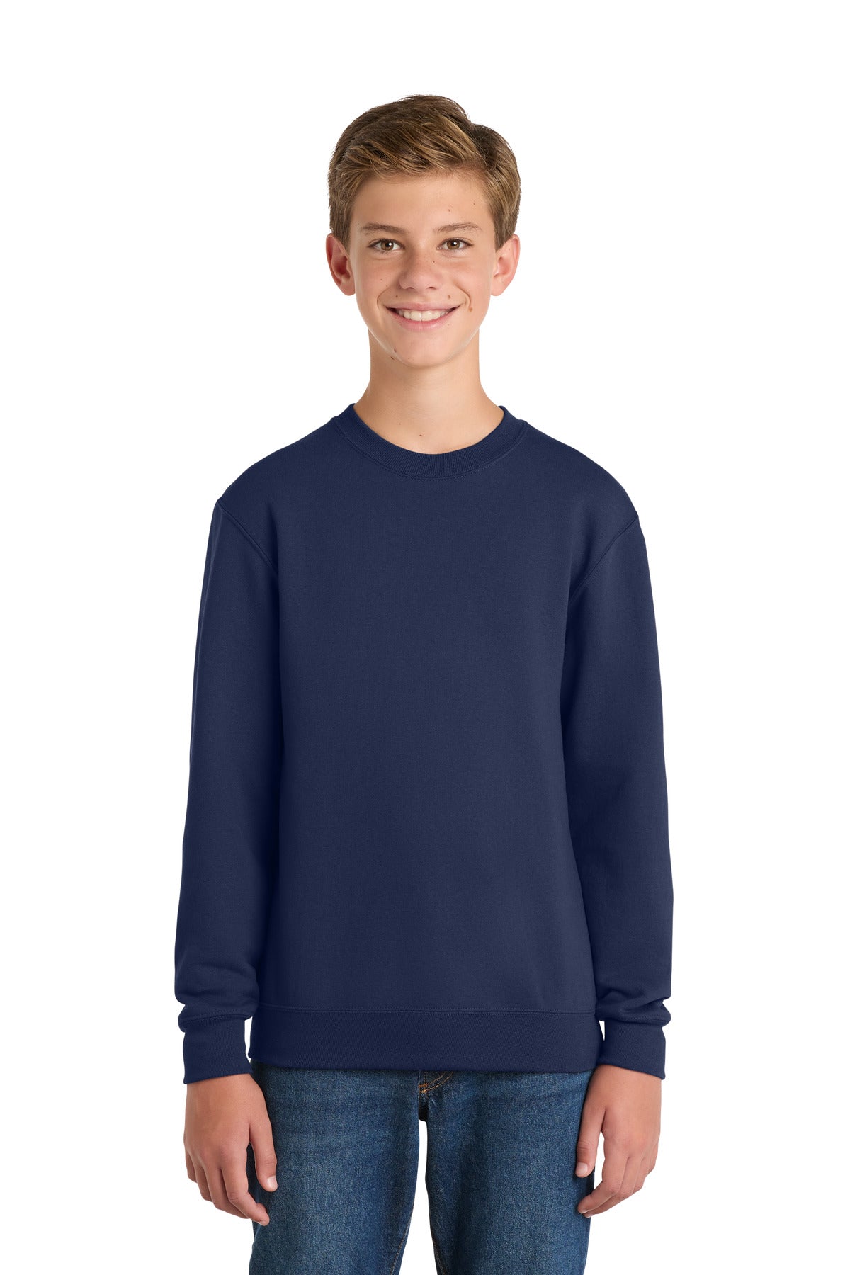 Port & Co™ Youth Core Fleece Crewneck Sweatshirt.  PC90Y